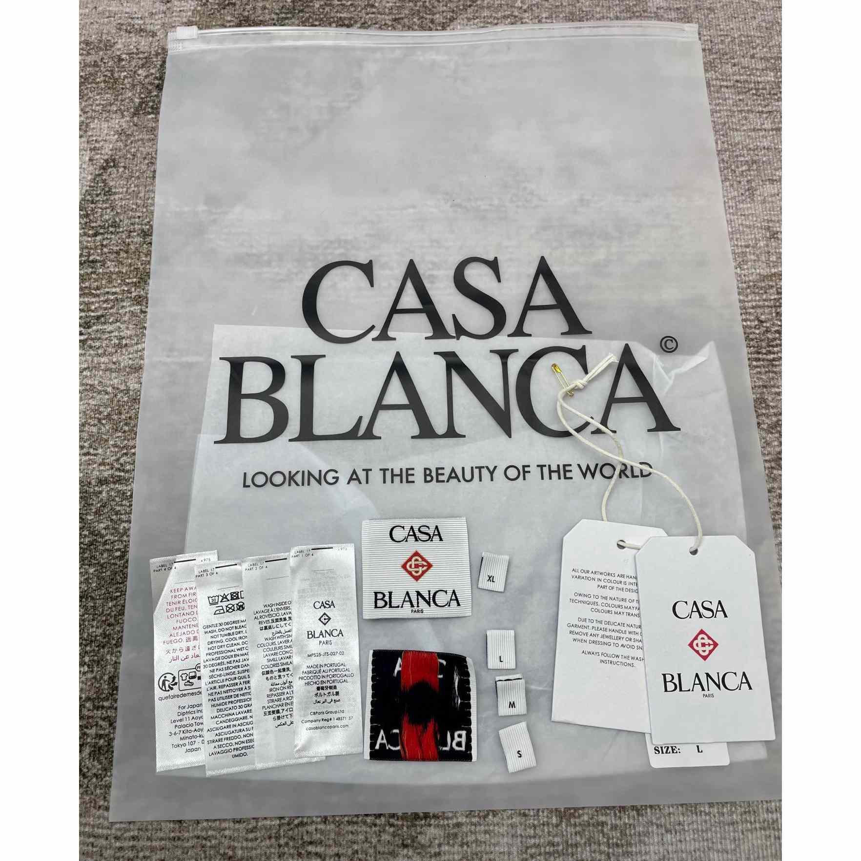 Casablanca Surf Trip Printed Tee - Black  C995 - DesignerGu