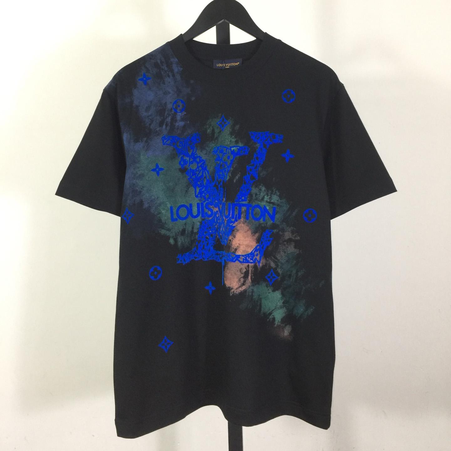 Louis Vuitton Tie - Dyed Cotton T-Shirt     - DesignerGu