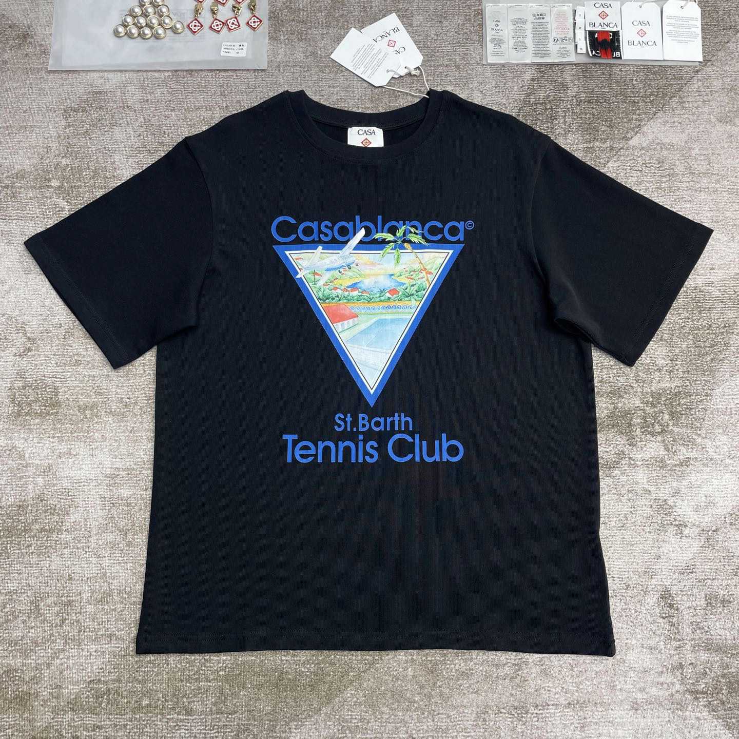 Casablanca Tennis Club Icon T-Shirt   C997 - DesignerGu
