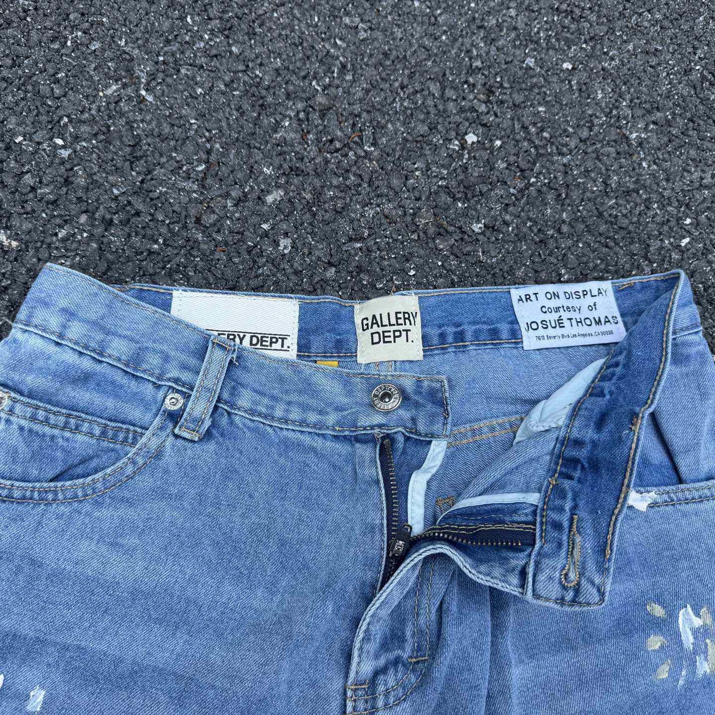 Gallery Dept. Reconstructed Denim Carpenter Shorts - DesignerGu