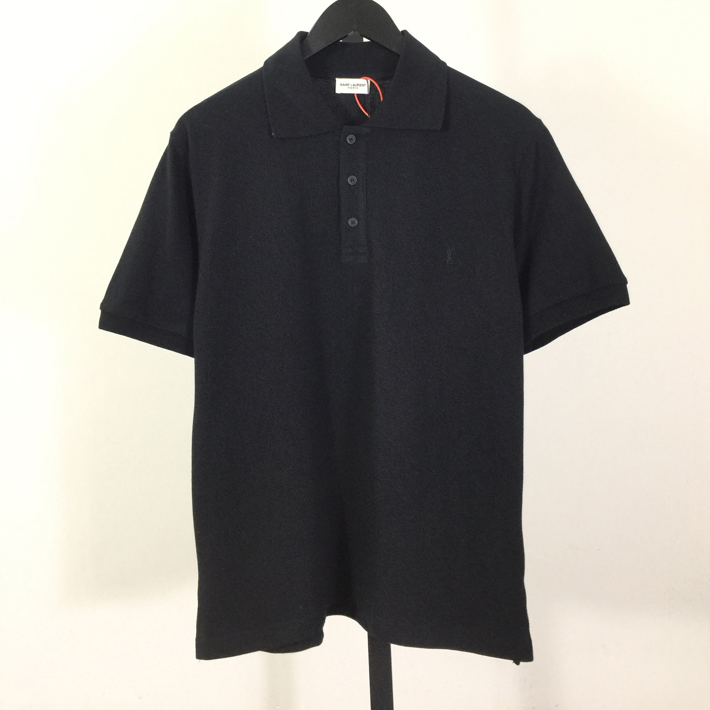 Saint Laurent Wool Knit Polo Top  - DesignerGu