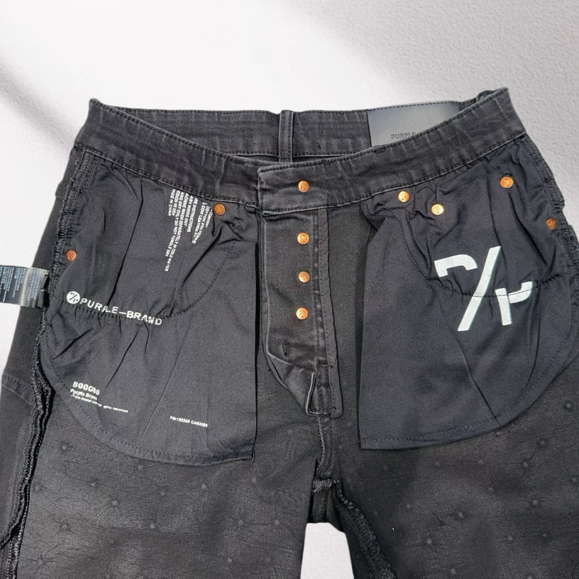 Purple-Brand Denim Shorts    6011 - DesignerGu