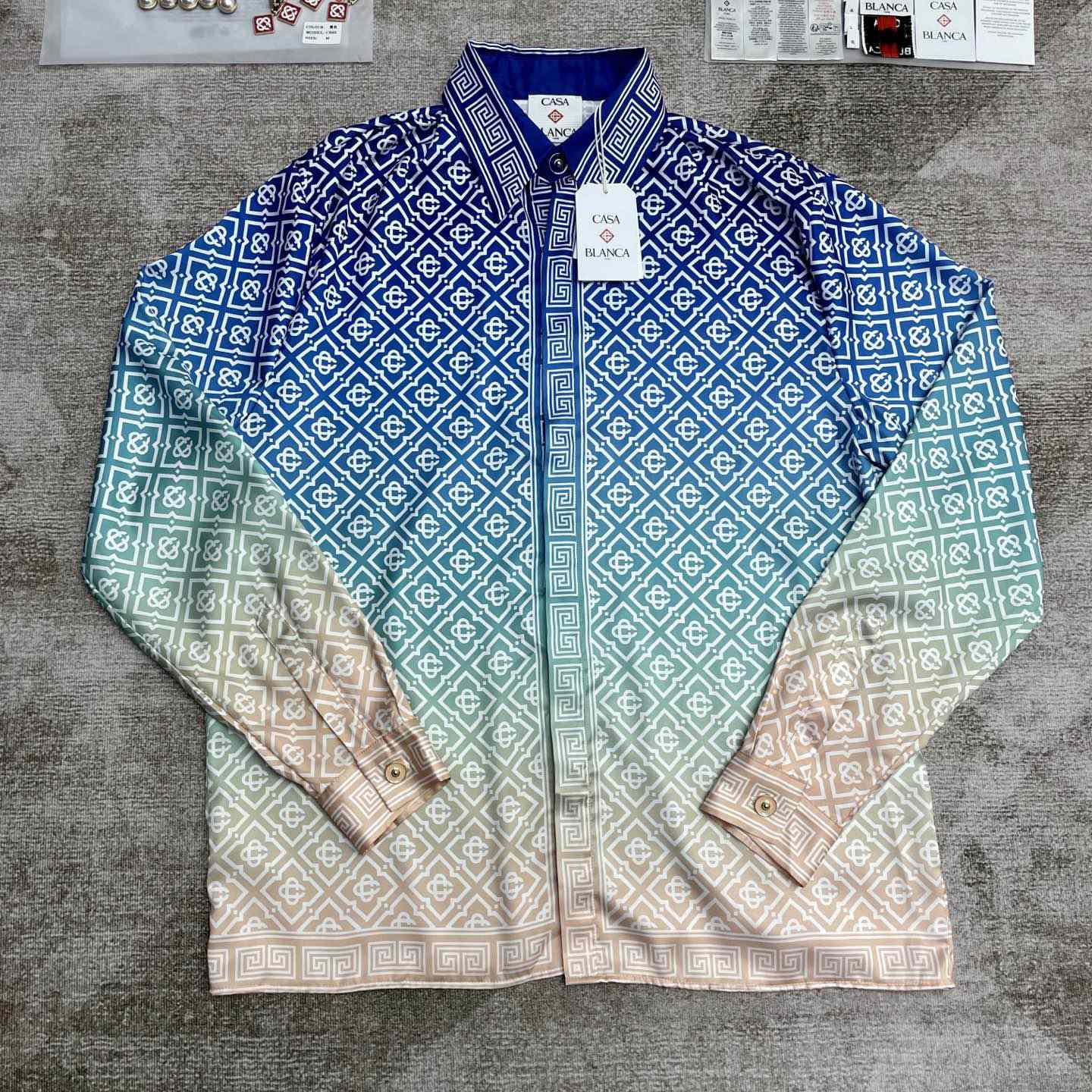 Casablanca Gradient-effect Shirt    CA3528 - DesignerGu