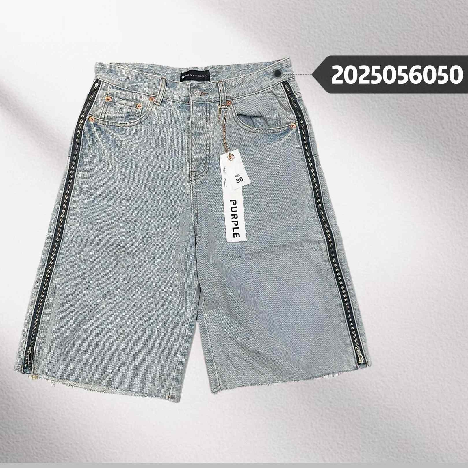 Purple-Brand Denim Shorts    6050 - DesignerGu