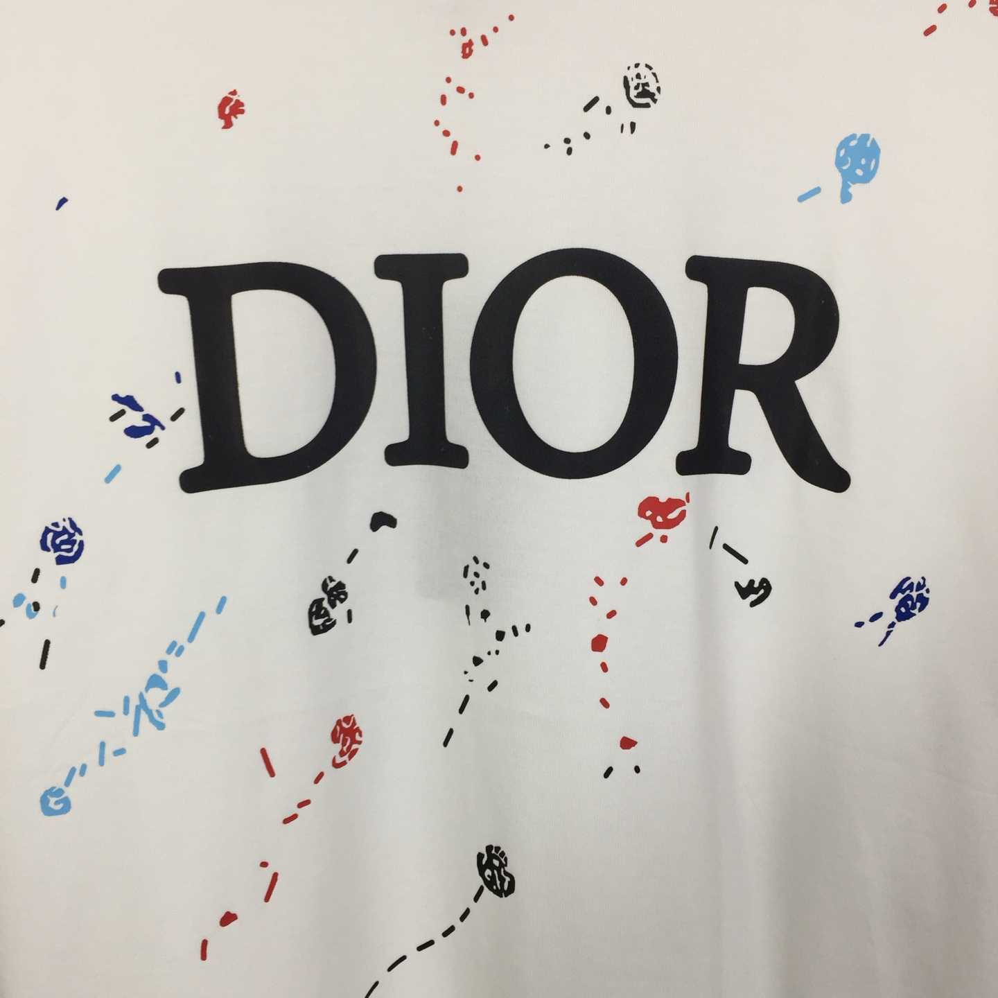 Dior Logo Cotton T-Shirt  - DesignerGu