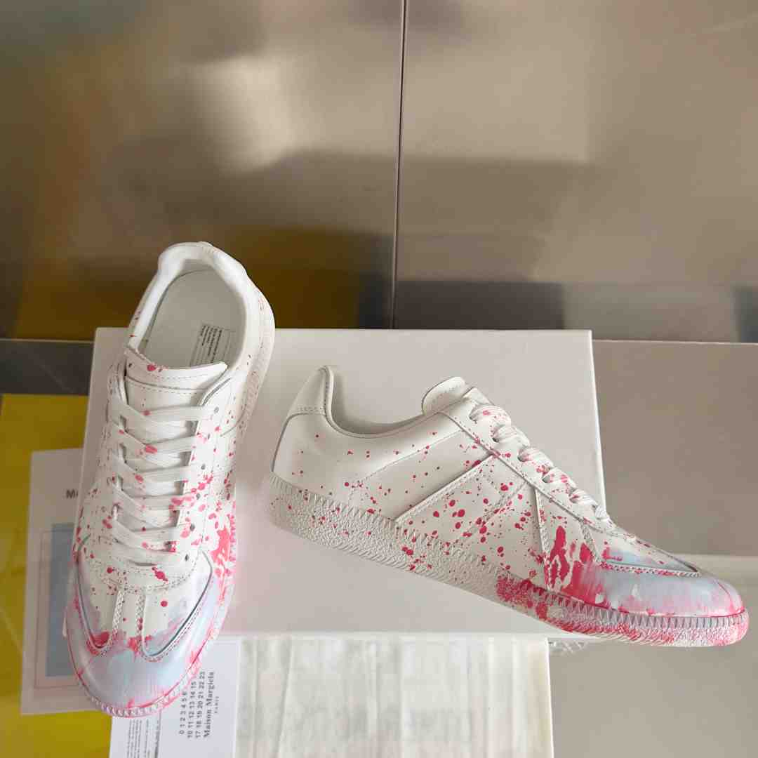 Maison Margiela Replica 'Paint Splatter - White Red' - DesignerGu