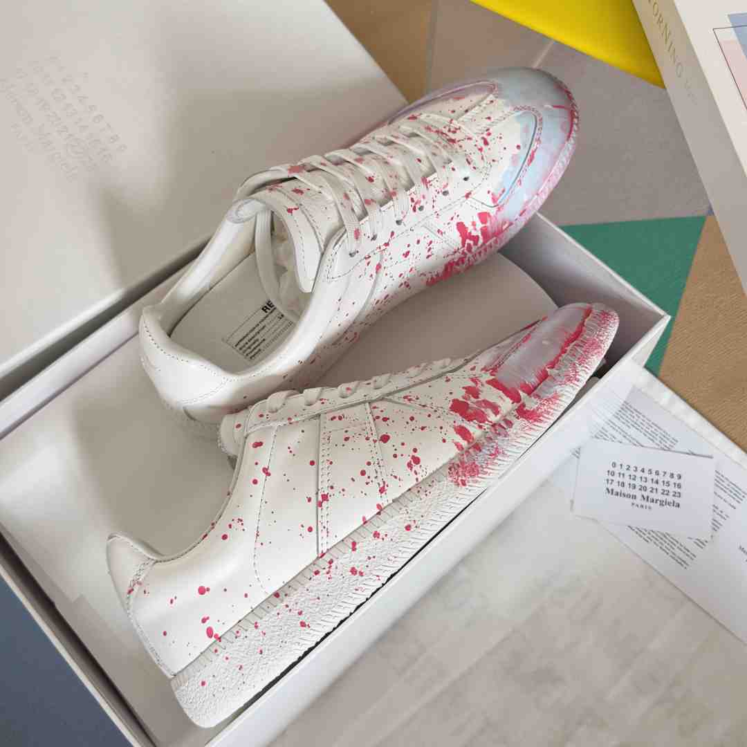 Maison Margiela Replica 'Paint Splatter - White Red' - DesignerGu