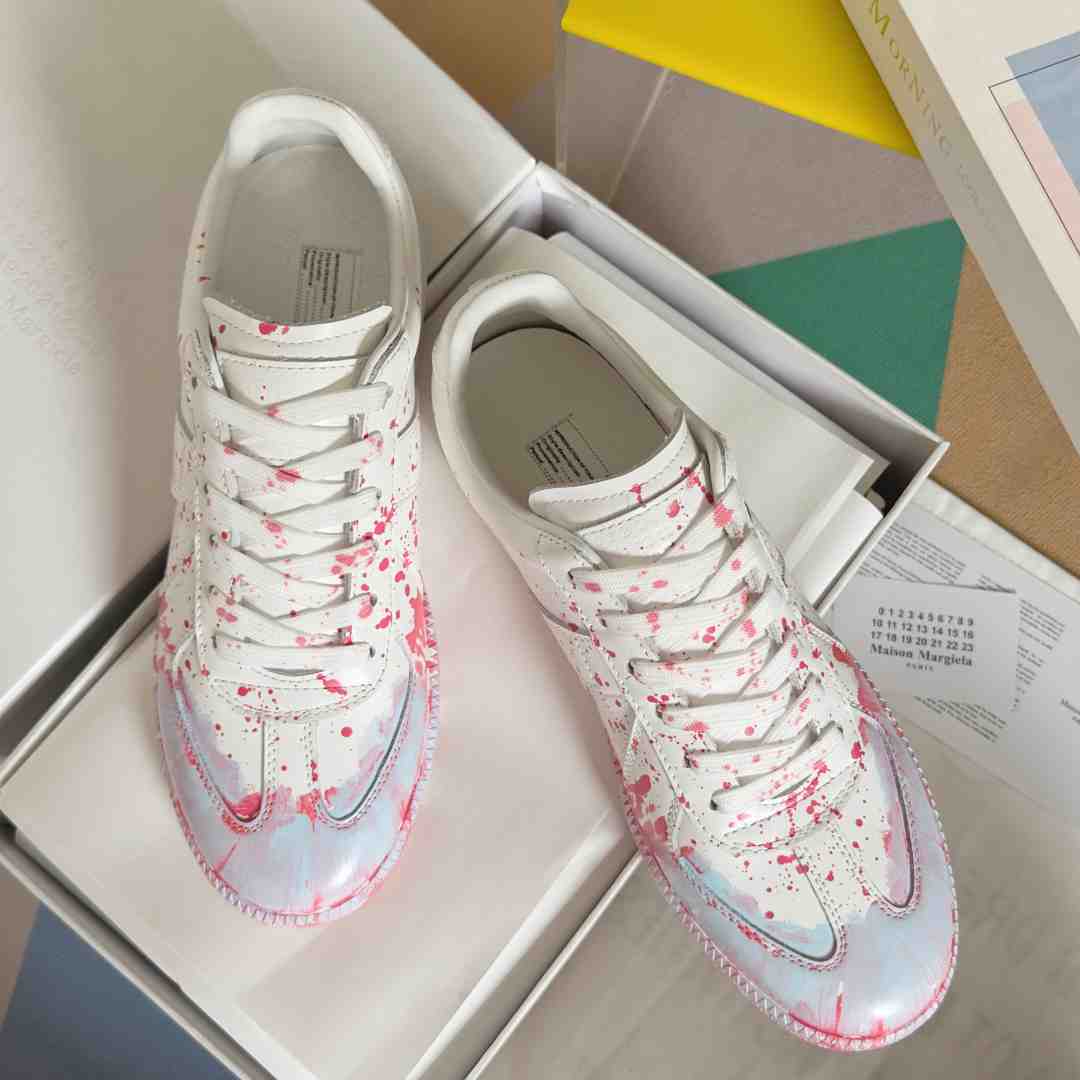 Maison Margiela Replica 'Paint Splatter - White Red' - DesignerGu