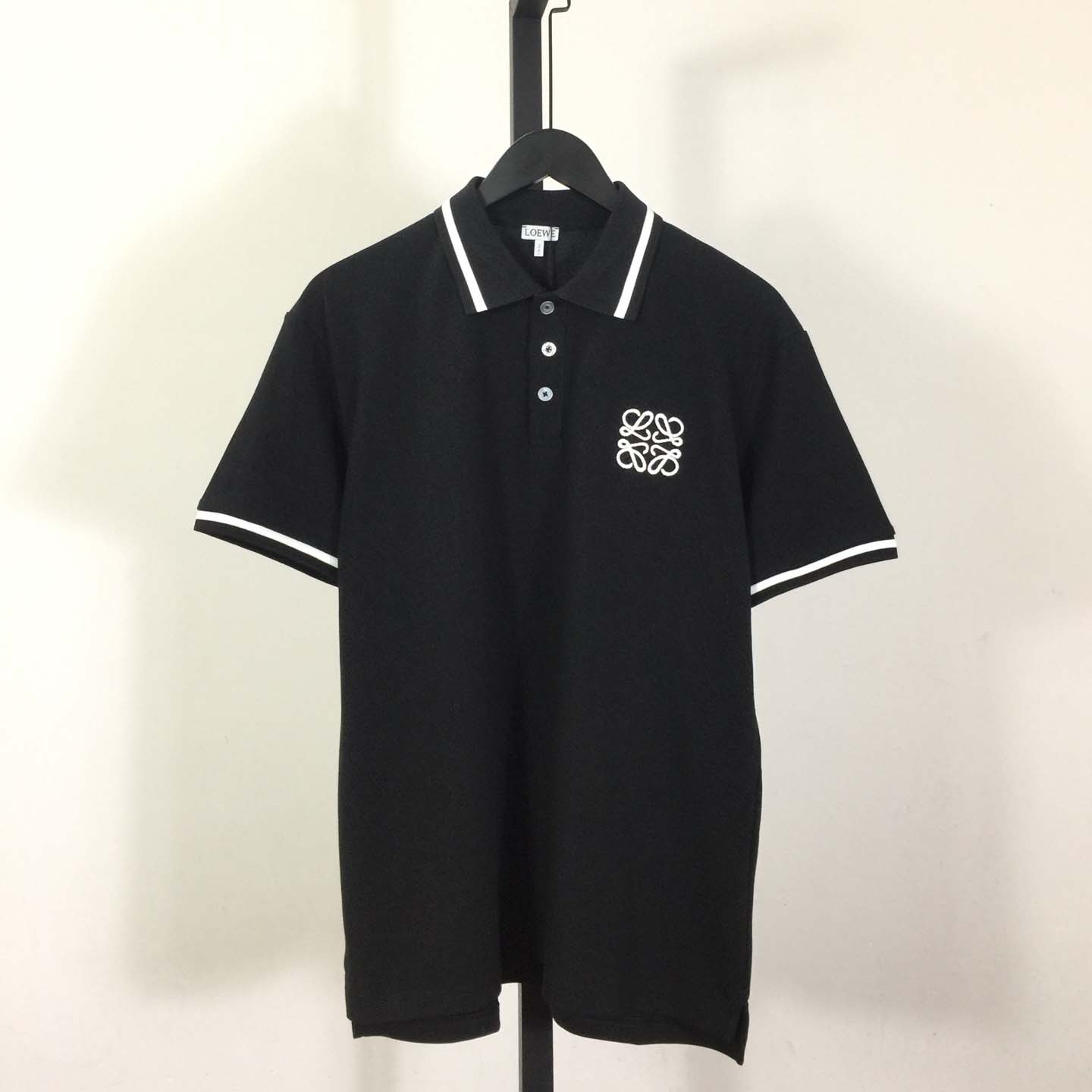 Loewe Logo Cotton Polo Shirt - DesignerGu