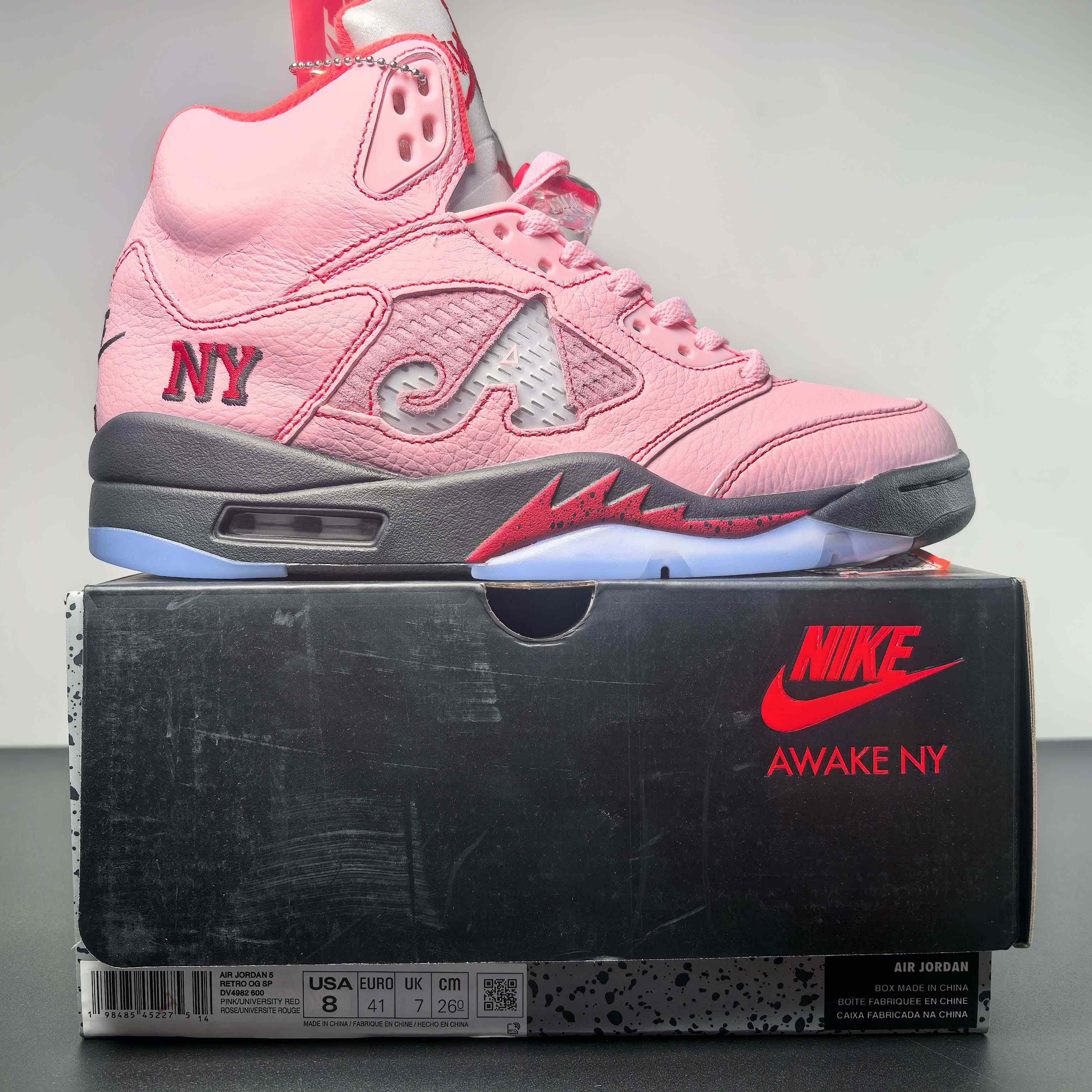 Awake NY x Air Jordan 5 “Arctic Pink”   DV4982-600 - DesignerGu