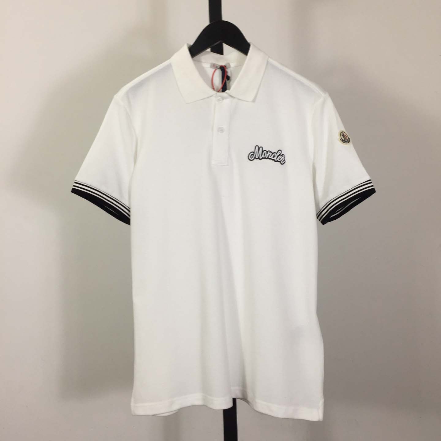 Moncler Logo Cotton Polo Shirt - DesignerGu