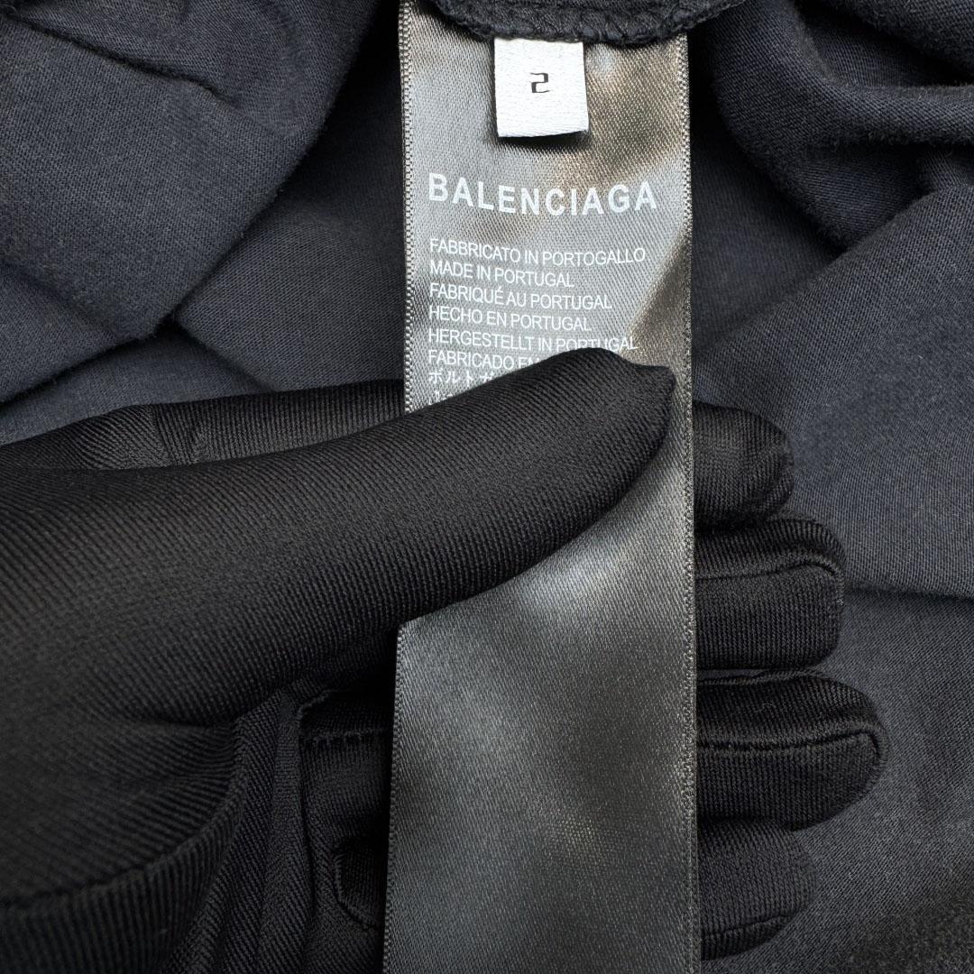 Balenciaga Automobili Lamborghini Oversized T-Shirt In Faded Black Dry Jersey - DesignerGu