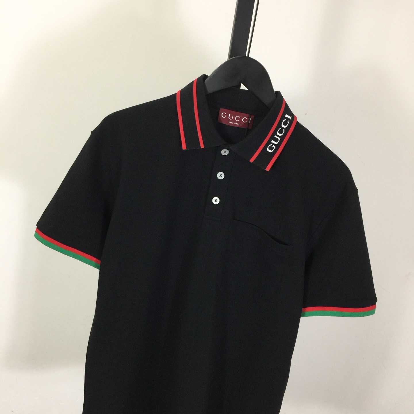 Gucci Cotton Piquet Polo Shirt - DesignerGu