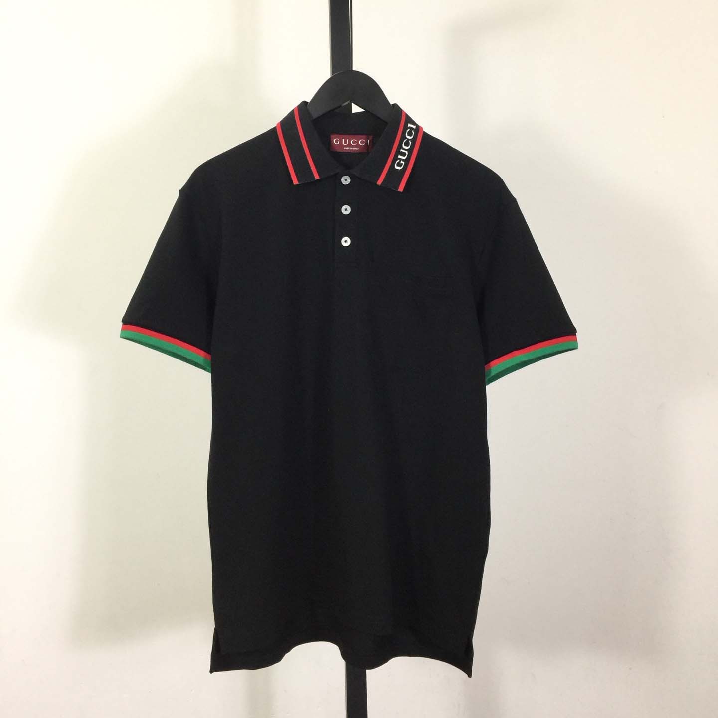 Gucci Cotton Piquet Polo Shirt - DesignerGu