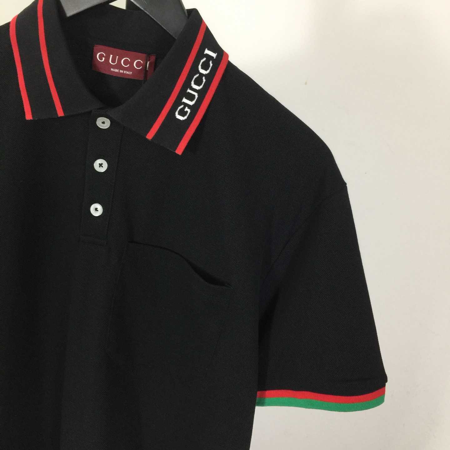 Gucci Cotton Piquet Polo Shirt - DesignerGu