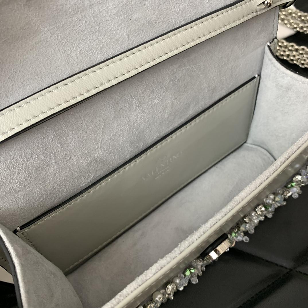 Valenti Garavani Locò Small Embroidered  Shoulder Bag - DesignerGu