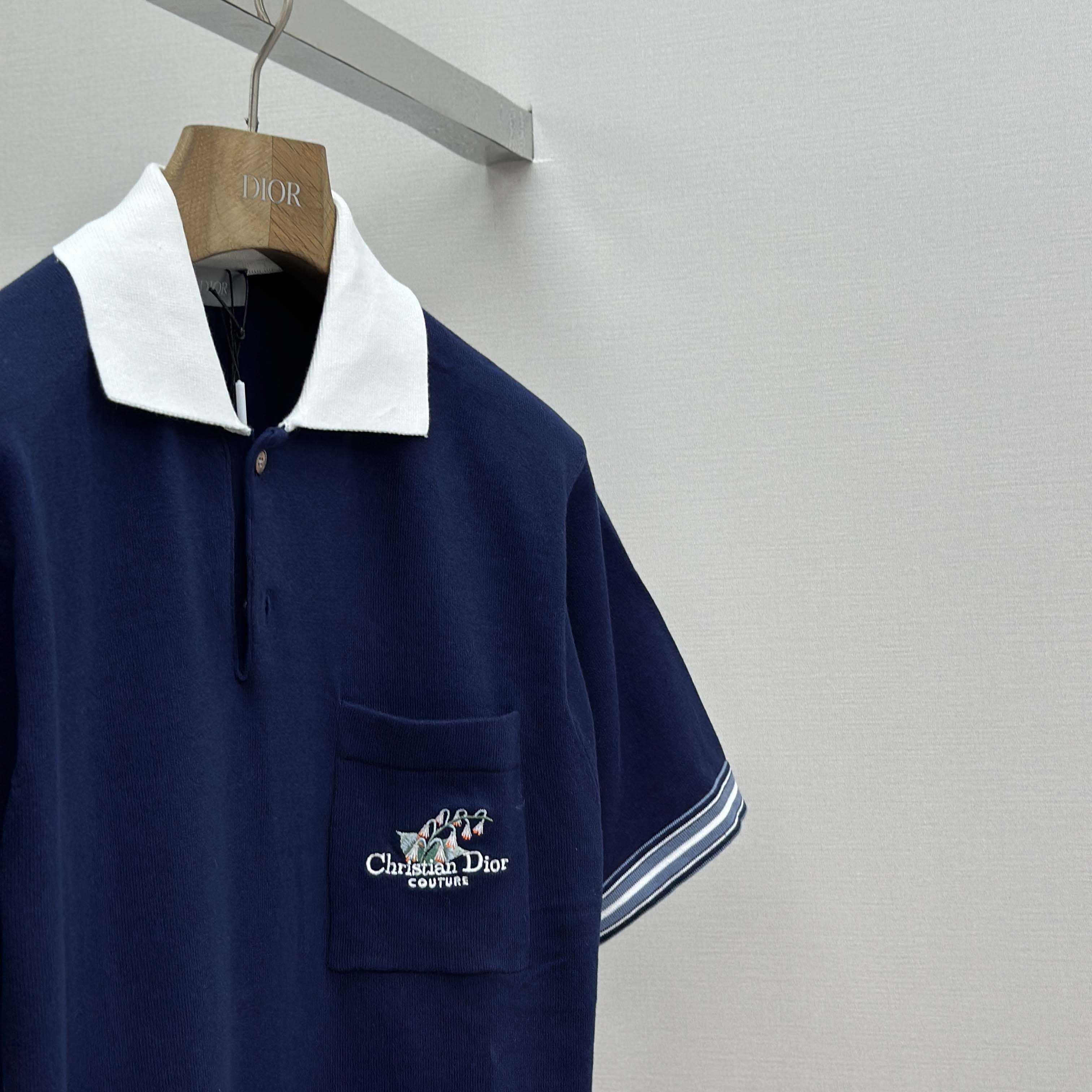 Christian Dior Couture Lily of the Valley Polo Shirt  - DesignerGu