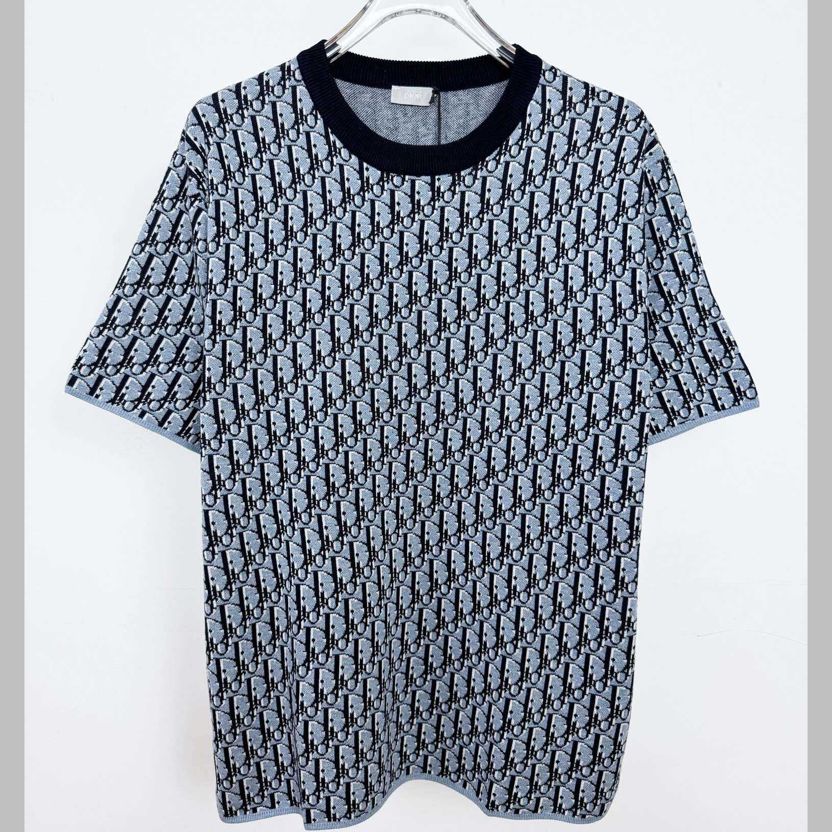 Dior Oblique T-Shirt, Relaxed Fit   - DesignerGu