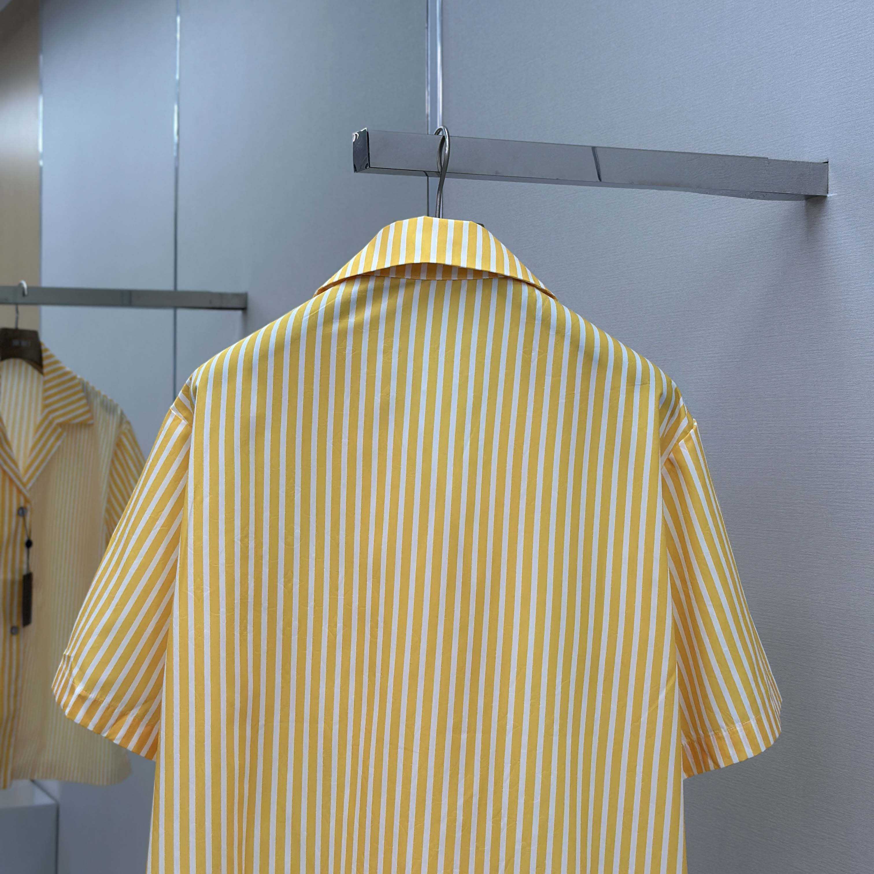 Louis Vuitton Monogram Striped Patchwork Short-Sleeved Shirt   1AHVWT - DesignerGu