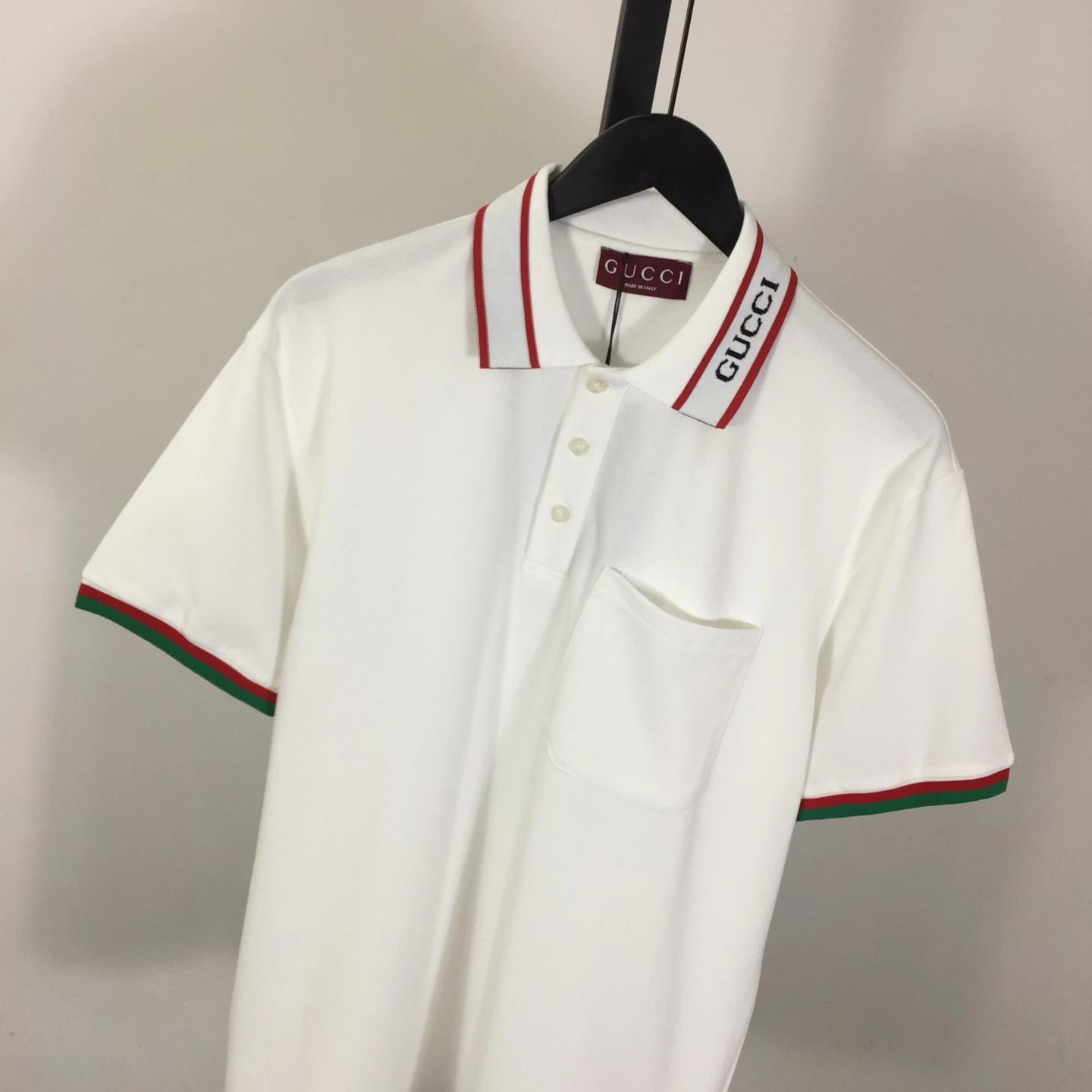 Gucci Cotton Piquet Polo Shirt - DesignerGu