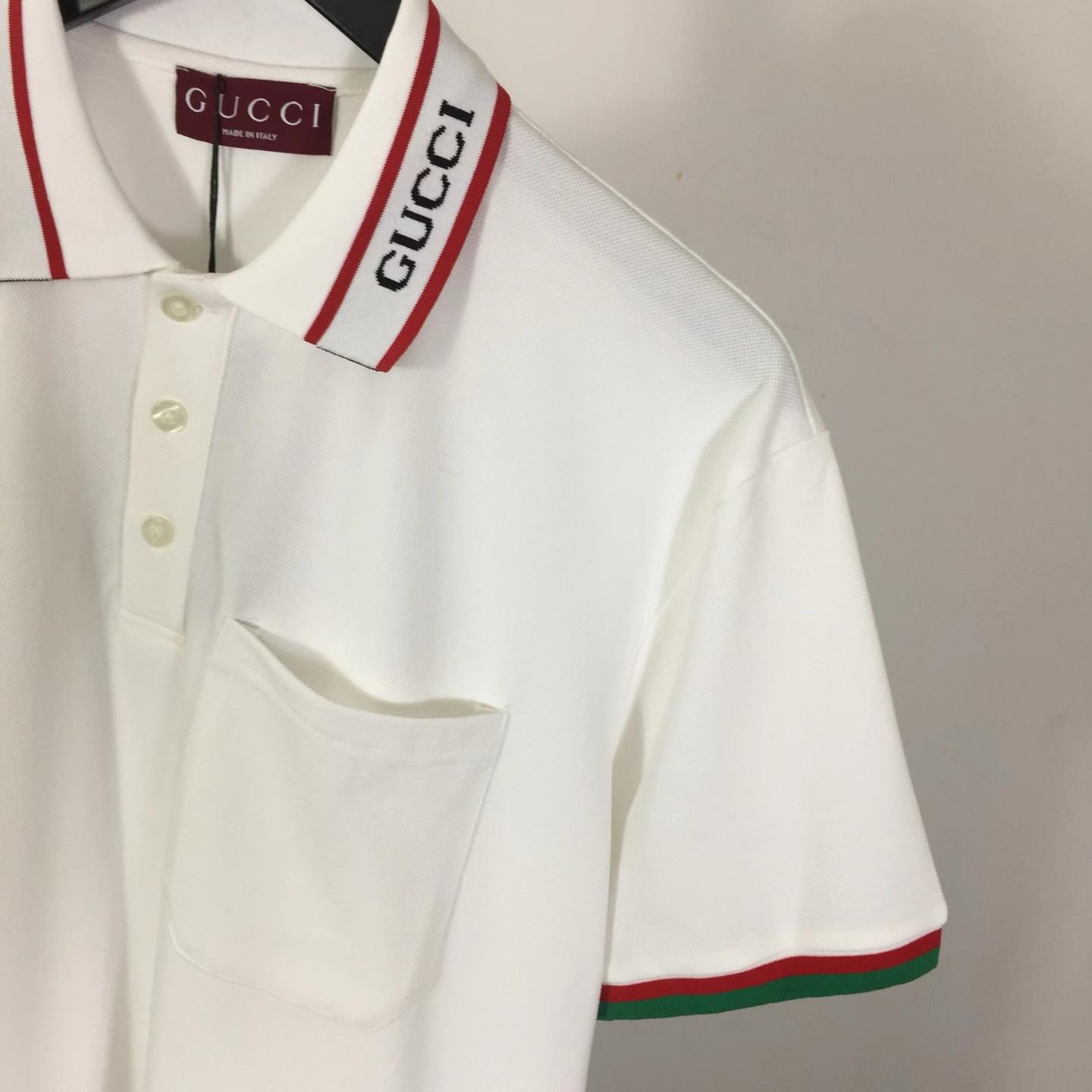 Gucci Cotton Piquet Polo Shirt - DesignerGu