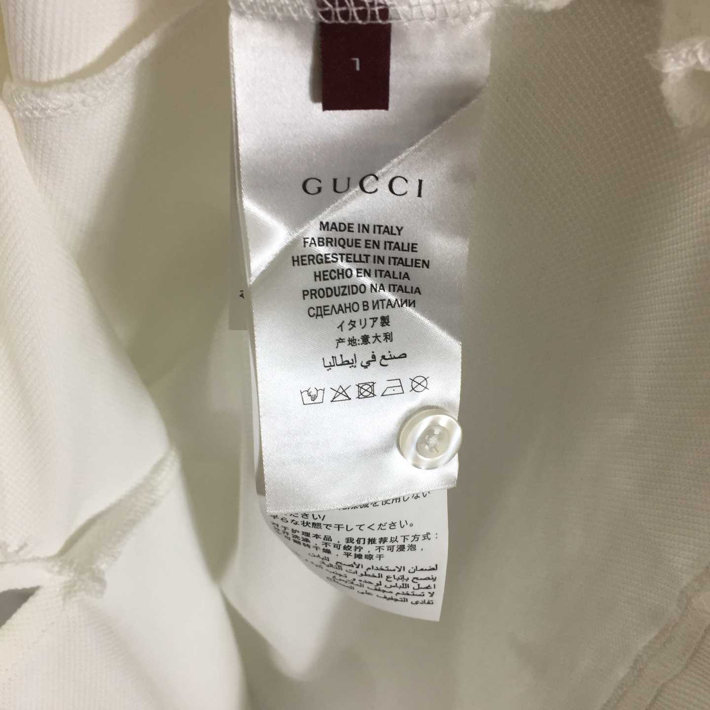Gucci Cotton Piquet Polo Shirt - DesignerGu