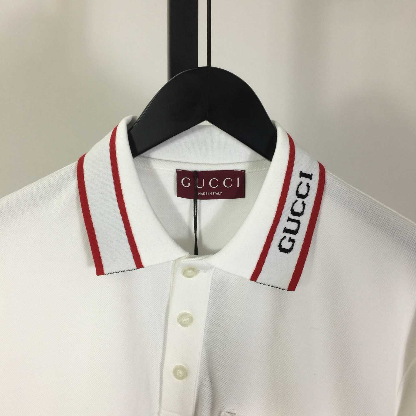 Gucci Cotton Piquet Polo Shirt - DesignerGu