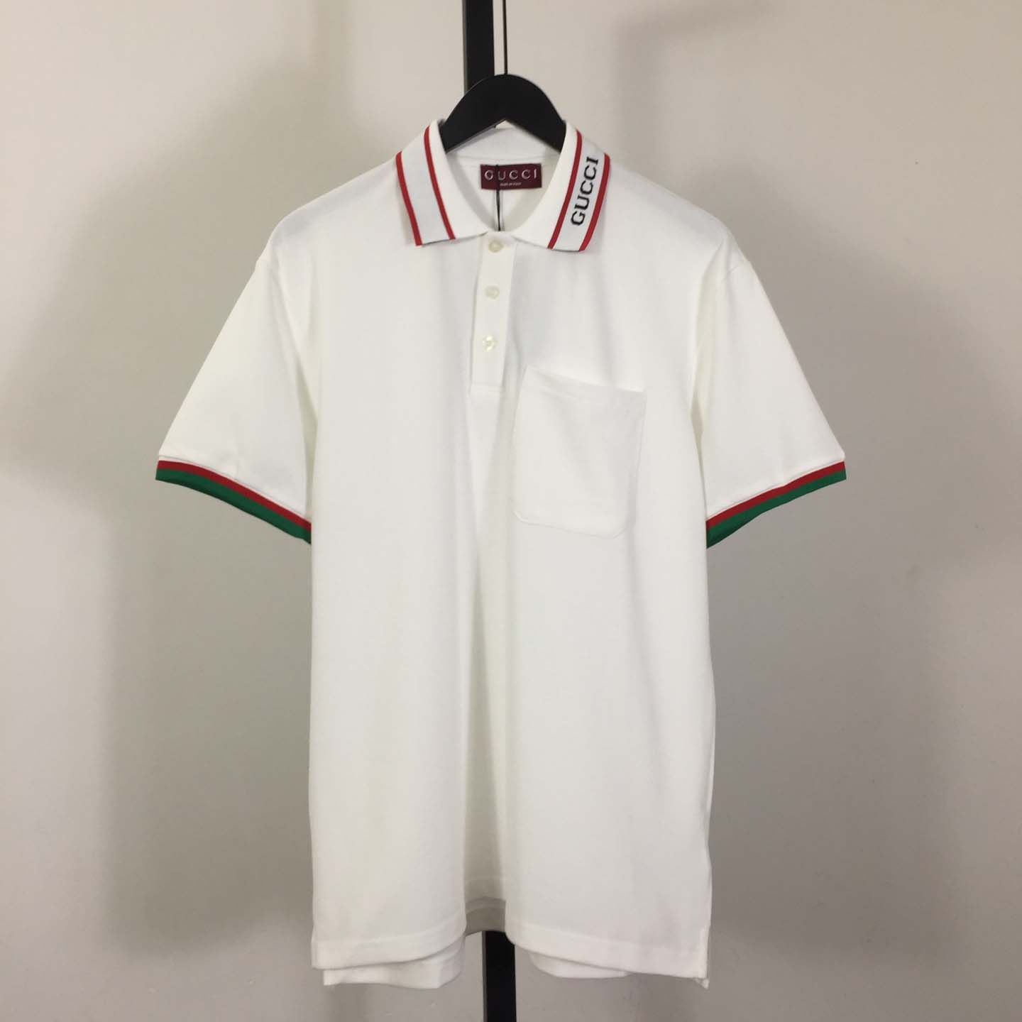 Gucci Cotton Piquet Polo Shirt - DesignerGu