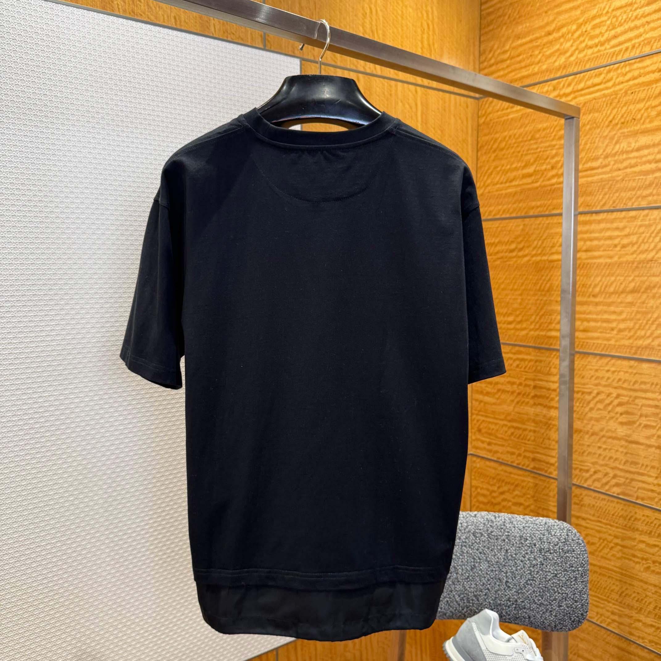 Prada Logo-print Layered-detail T-shirt - DesignerGu