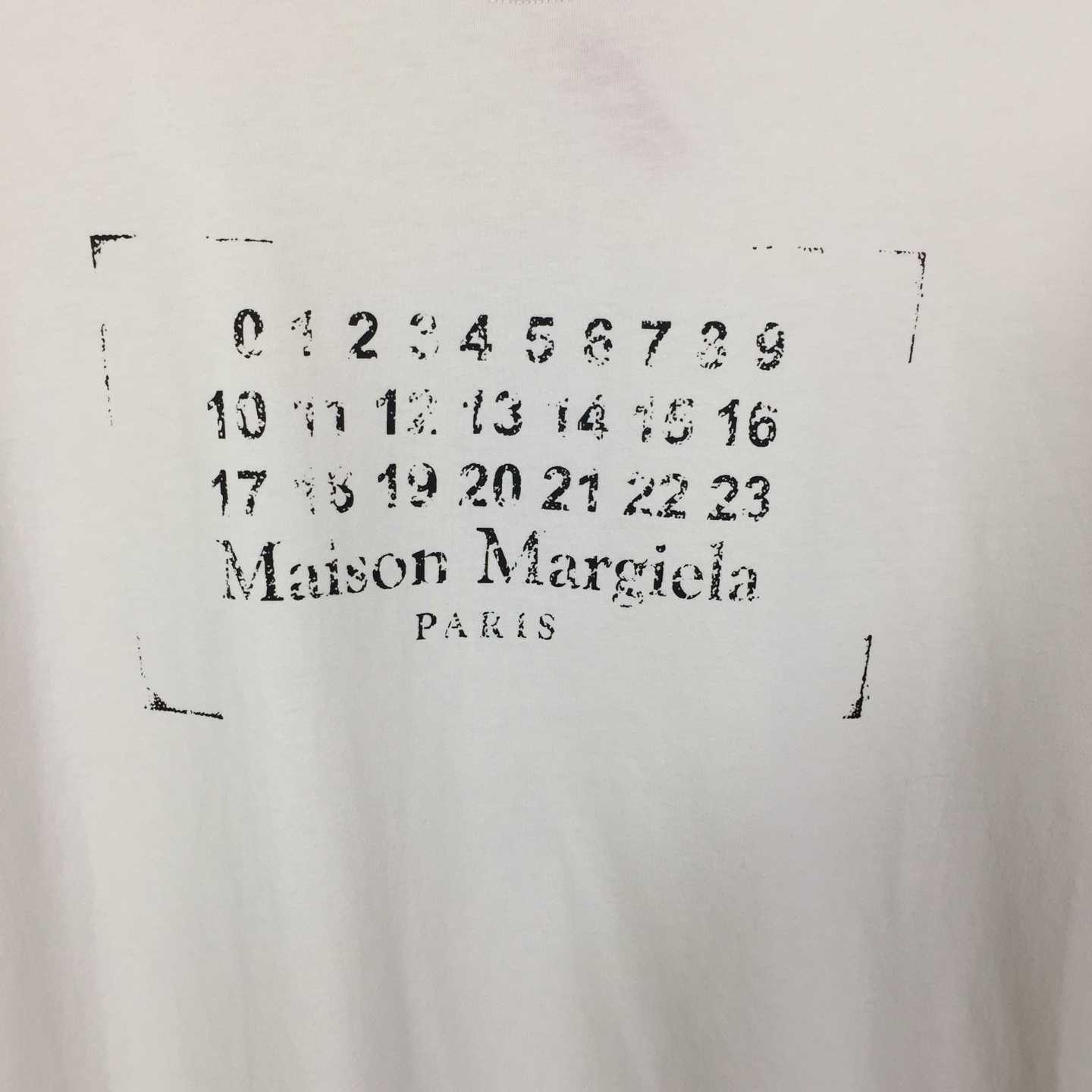 Maison Margiela Printed cotton-jersey T-shirt - DesignerGu