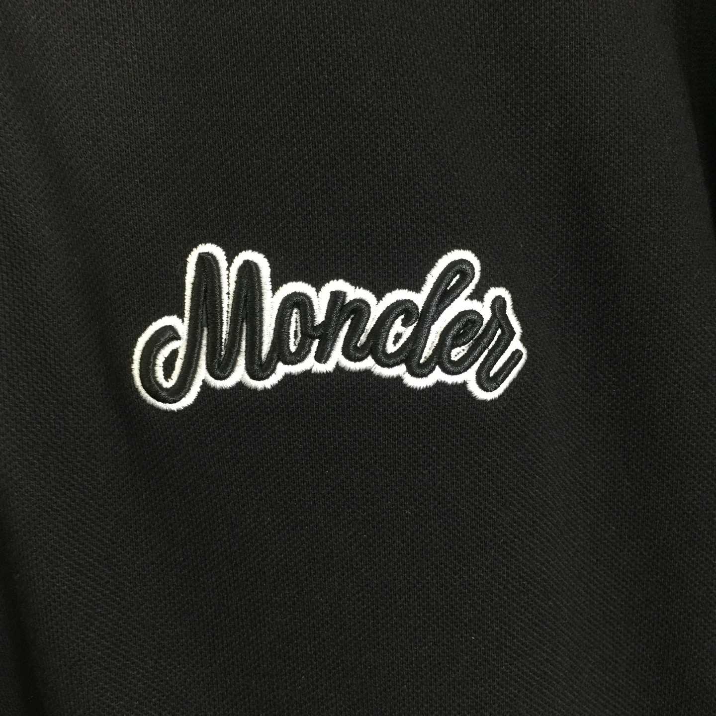Moncler Logo Cotton Polo Shirt - DesignerGu