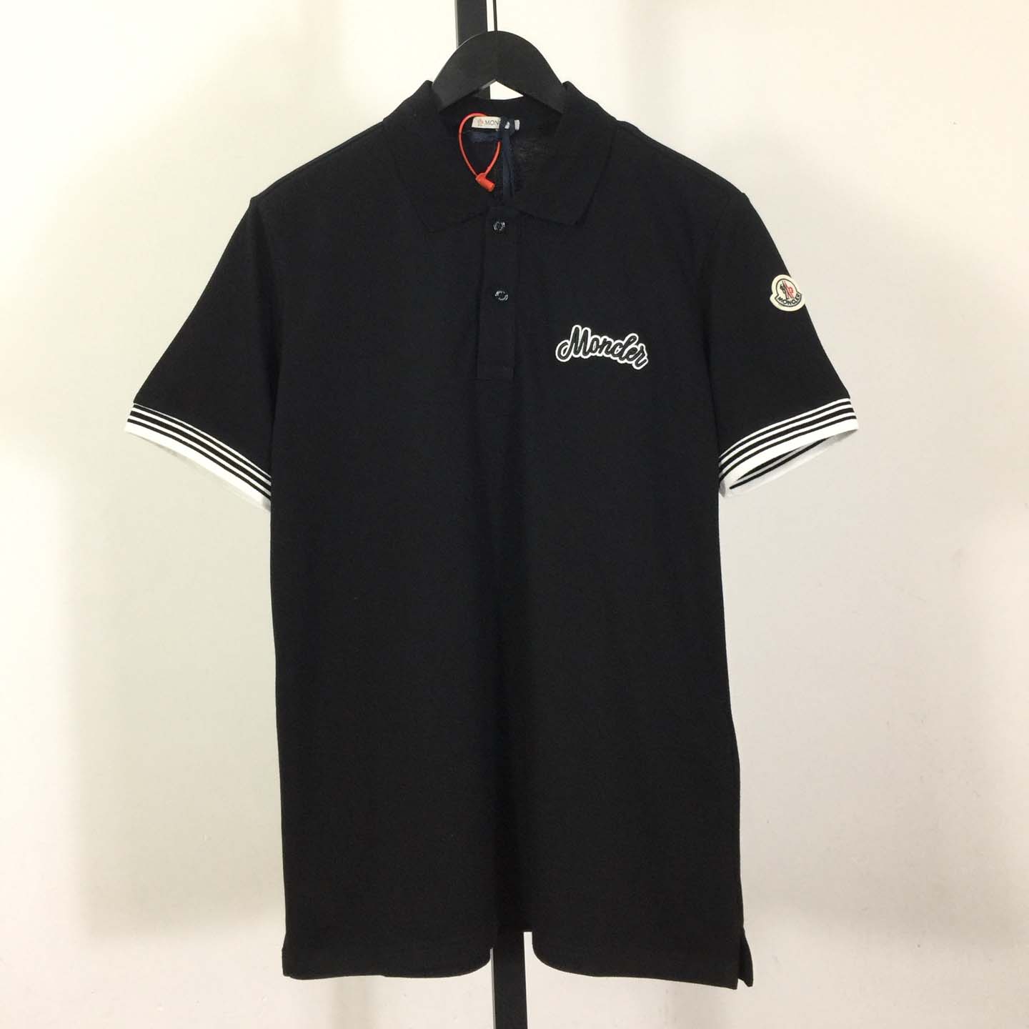 Moncler Logo Cotton Polo Shirt - DesignerGu