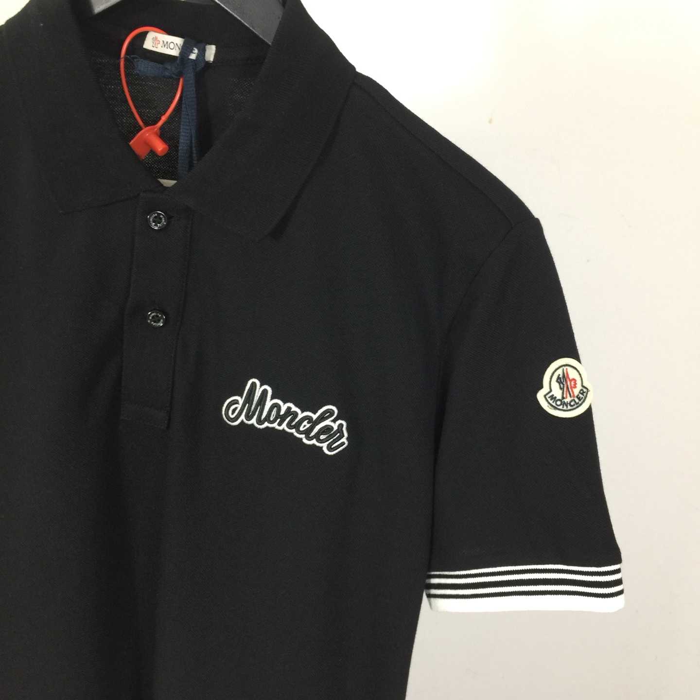 Moncler Logo Cotton Polo Shirt - DesignerGu