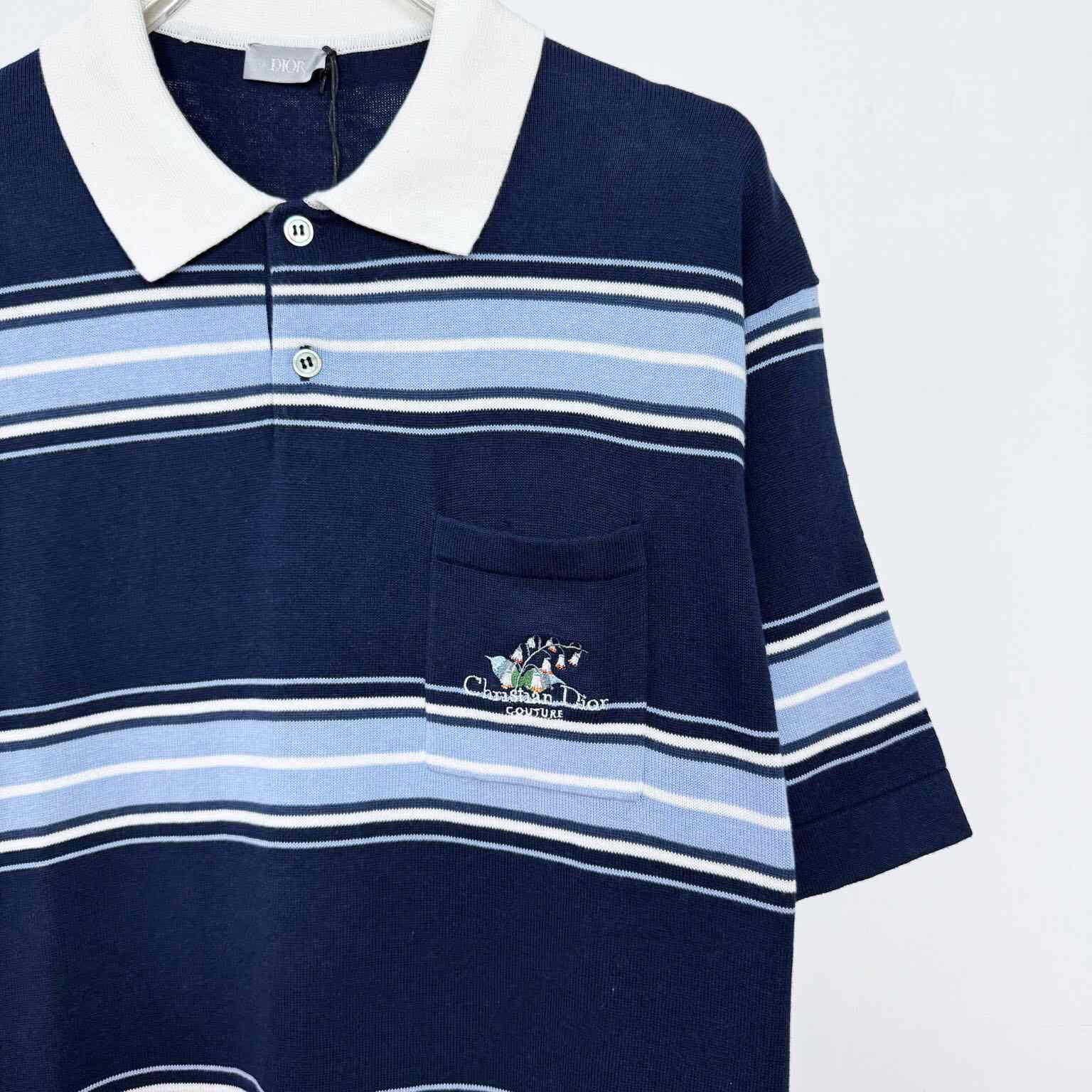 Christian Dior Couture Lily of the Valley Polo Shirt  - DesignerGu