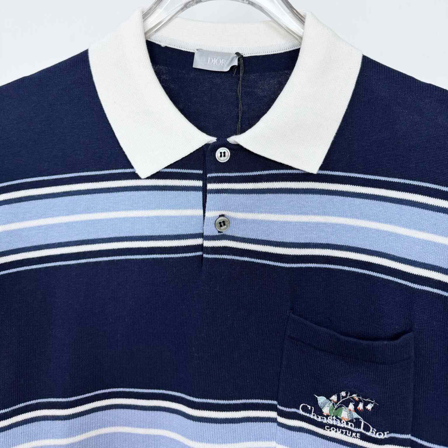 Christian Dior Couture Lily of the Valley Polo Shirt  - DesignerGu