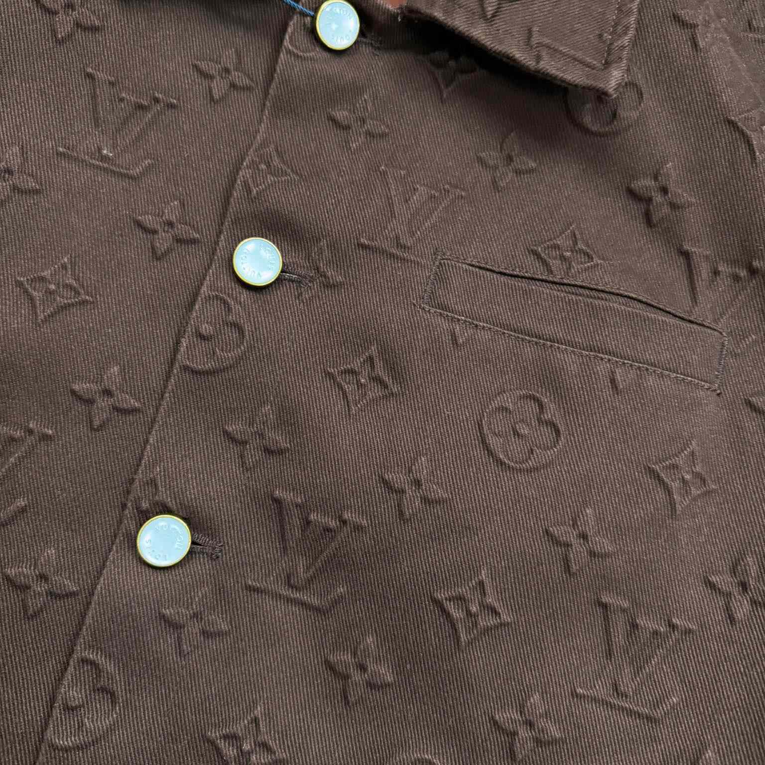 Louis Vuitton Monogram Embossed Overshirt   1AHBF1 - DesignerGu