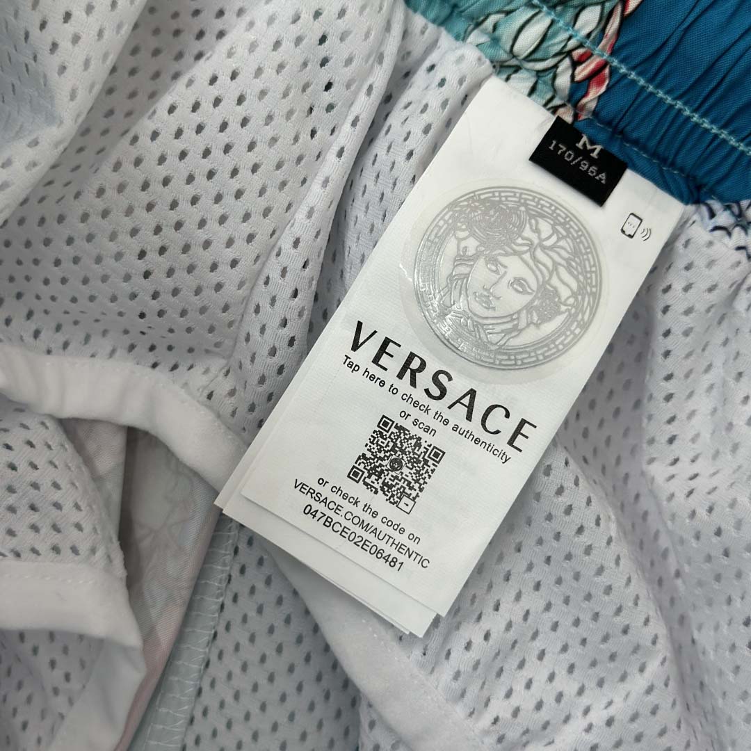Versace Coral Theatre Swim Boardshorts  - DesignerGu