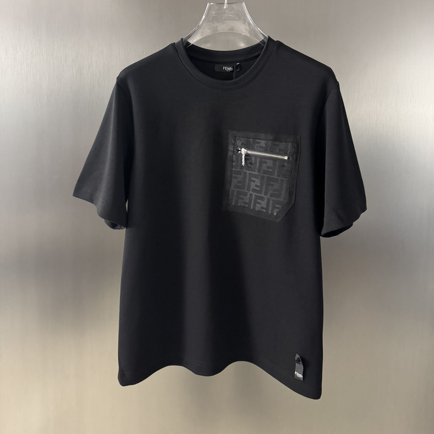 Fendi Black Jersey T-shirt - DesignerGu