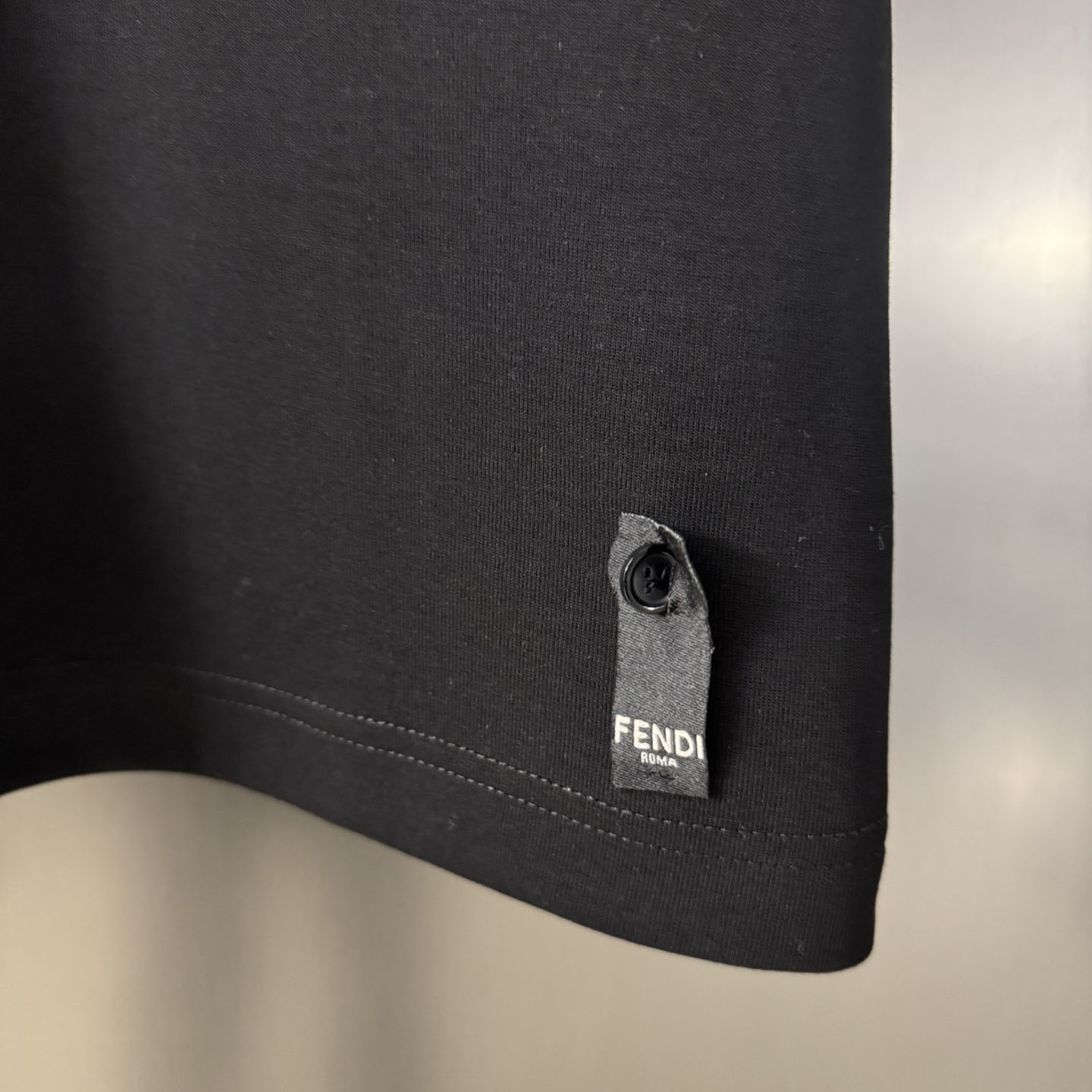 Fendi Black Jersey T-shirt - DesignerGu
