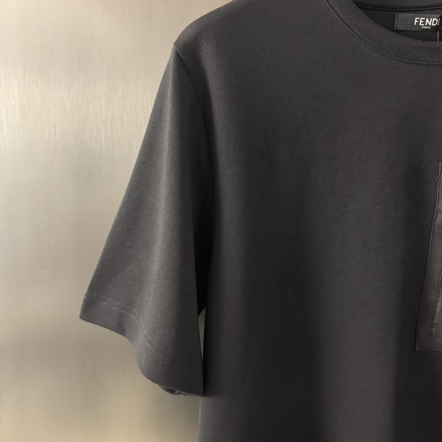 Fendi Black Jersey T-shirt - DesignerGu