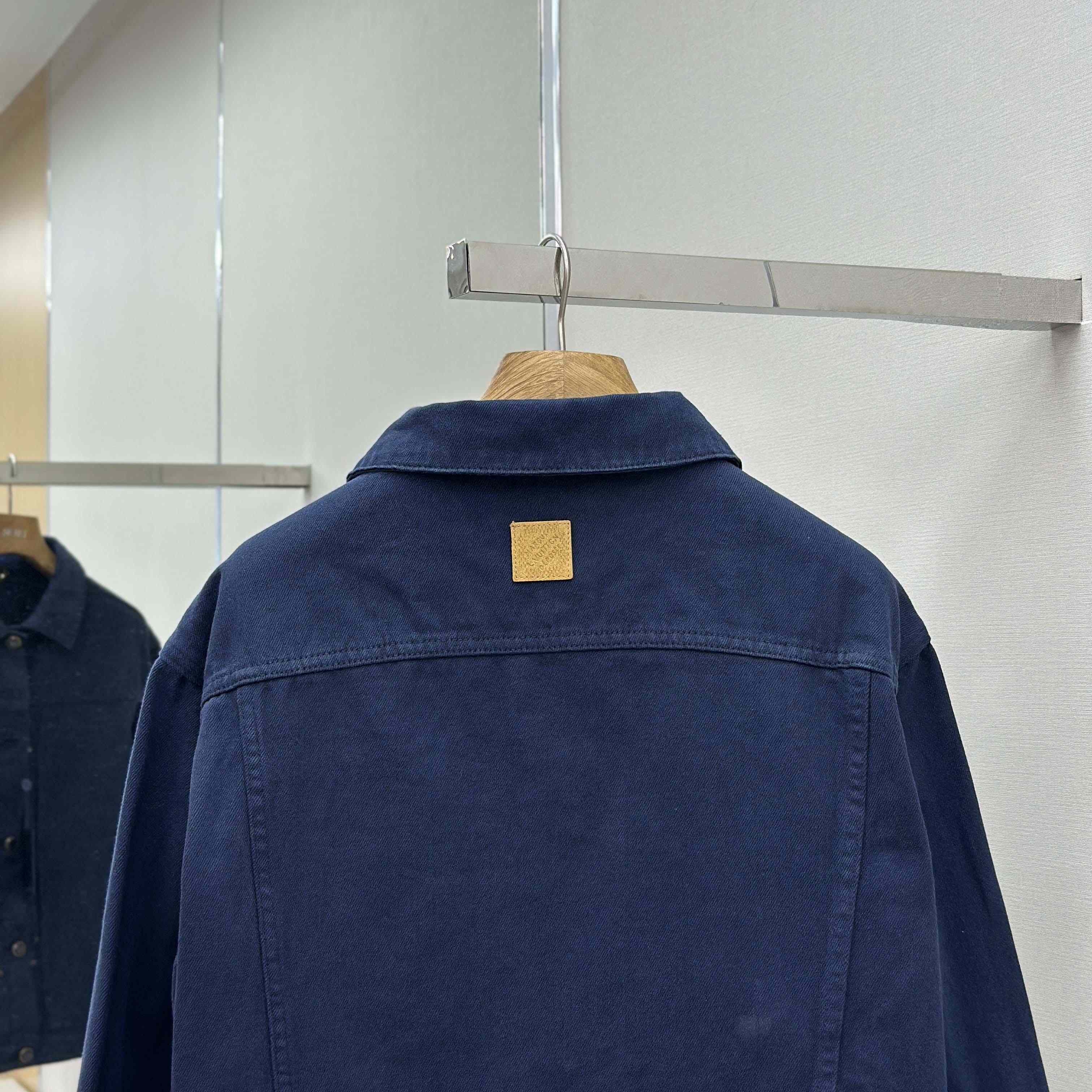 Louis Vuitton Garment-Dyed Denim Type II Trucker Jacket   1AHUY5 - DesignerGu