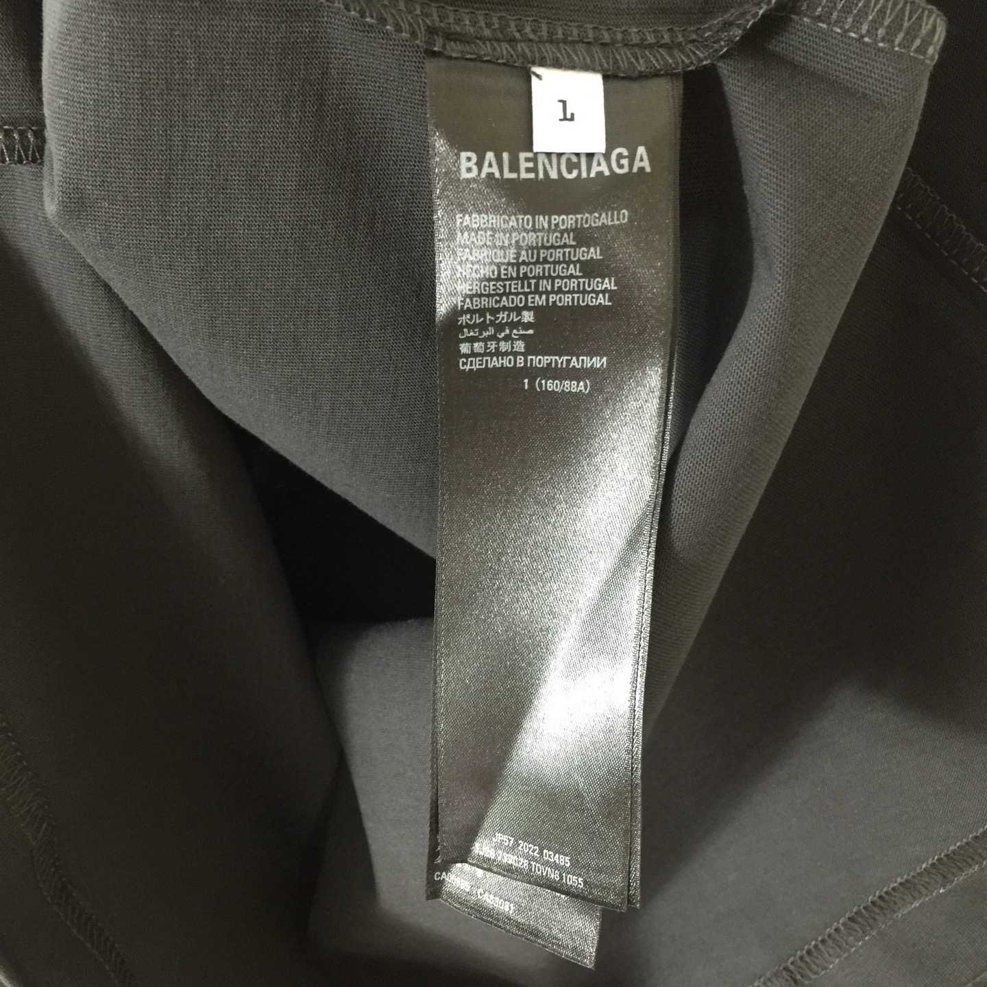 Balenciaga Basketball Series - Oversized T-Shirt in washed black vintage jersey - DesignerGu