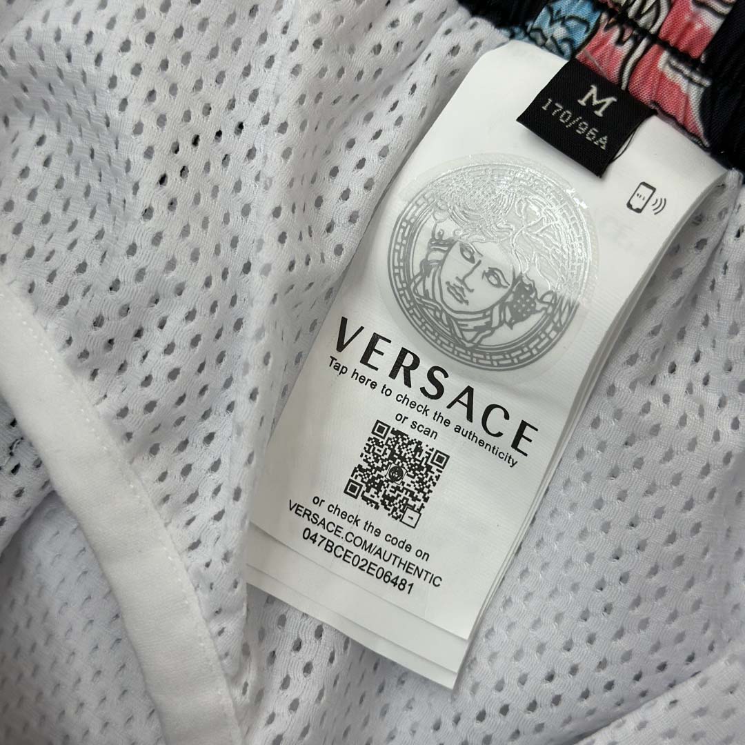 Versace Coral Theatre Swim Boardshorts  - DesignerGu