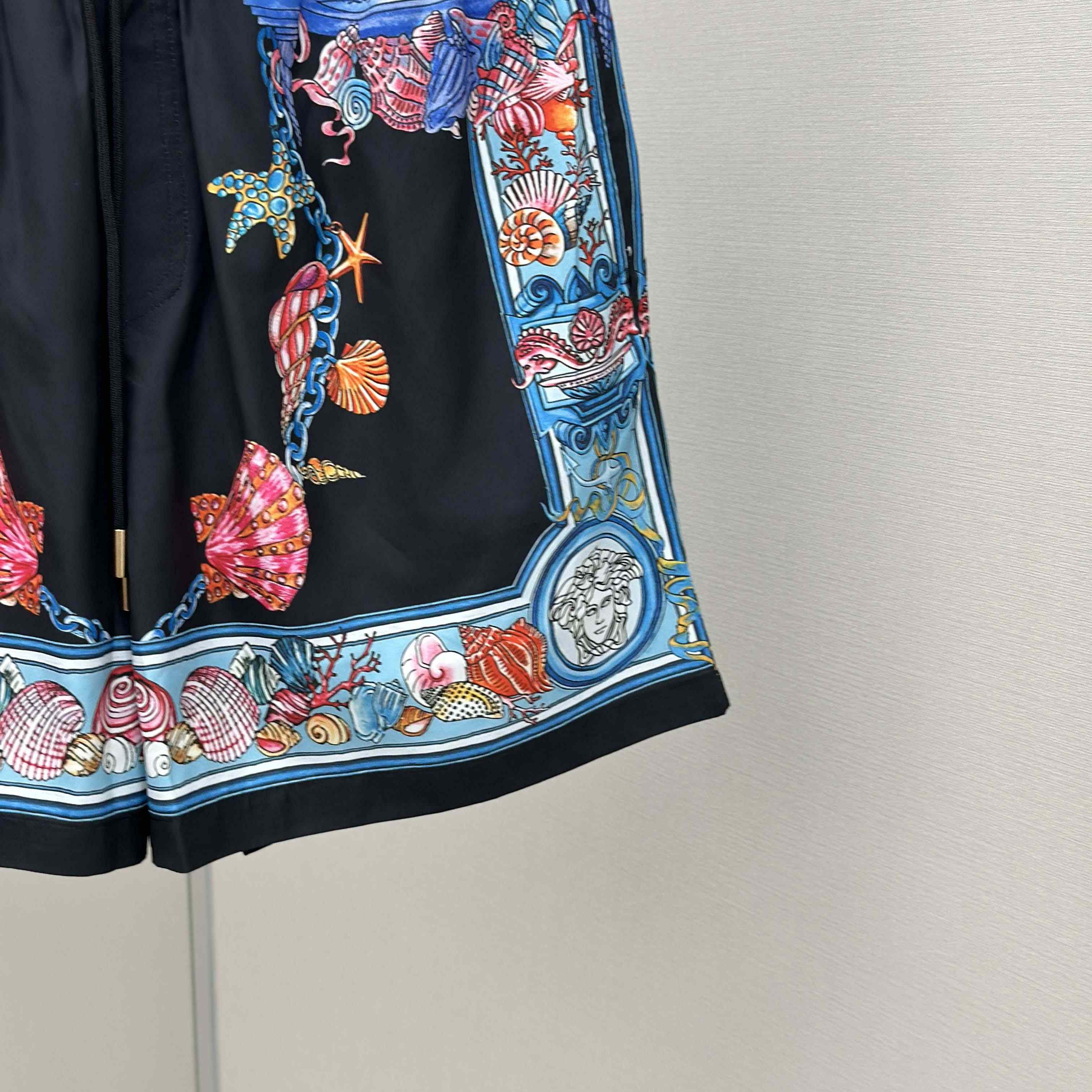 Versace Coral Theatre Swim Boardshorts  - DesignerGu