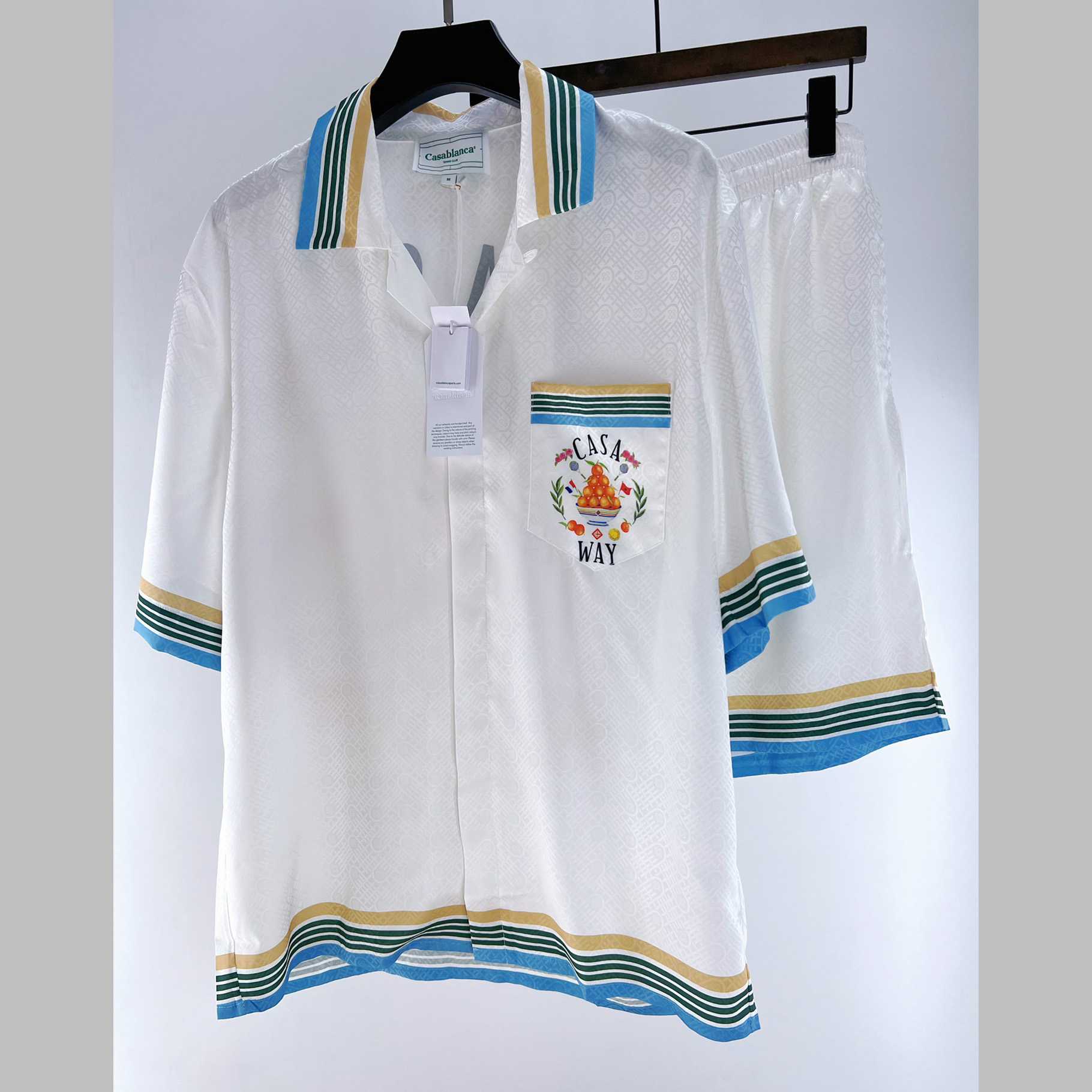 Casablanca Short Sleeve Shirt And Shorts - DesignerGu