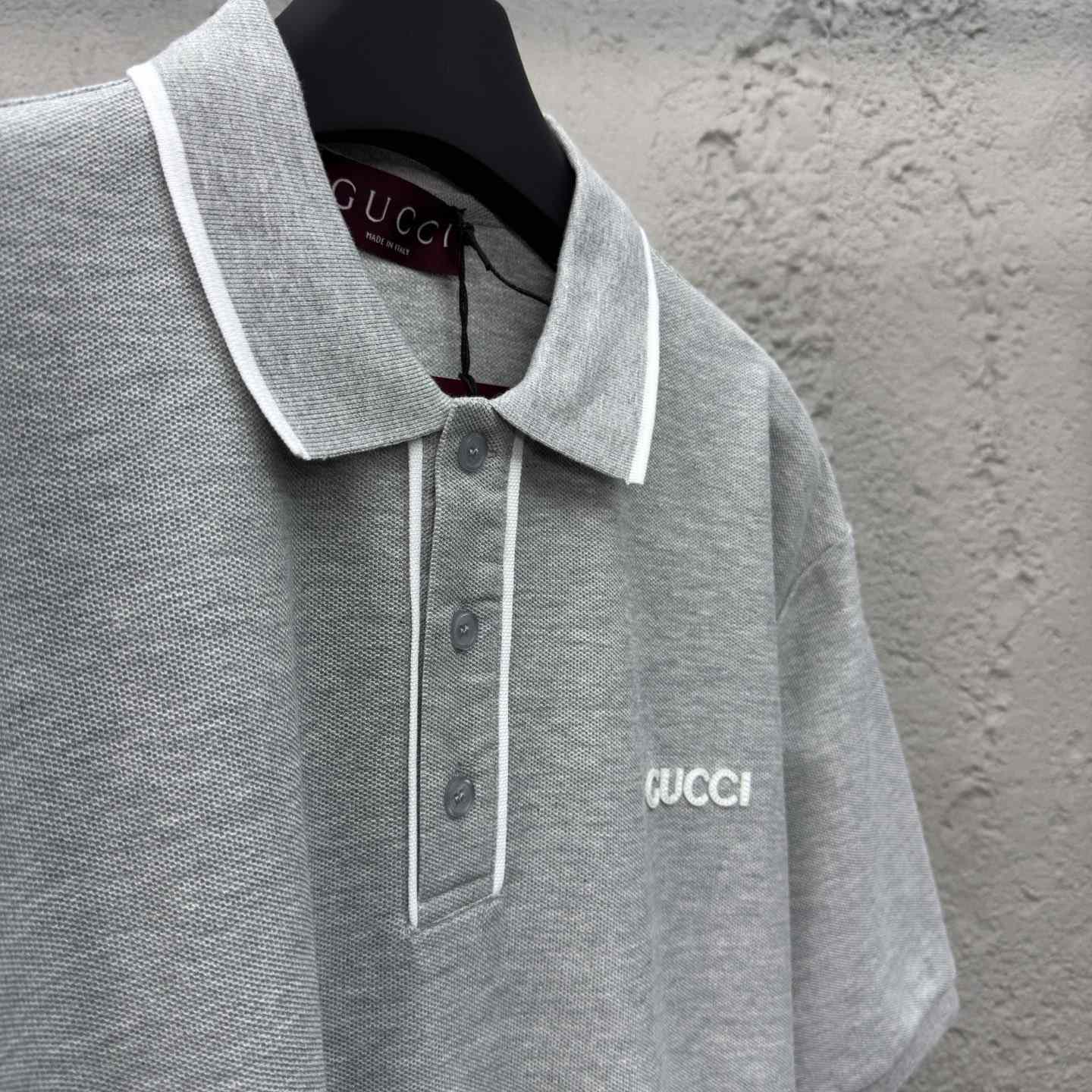 Gucci Cotton Piquet Polo Shirt - DesignerGu