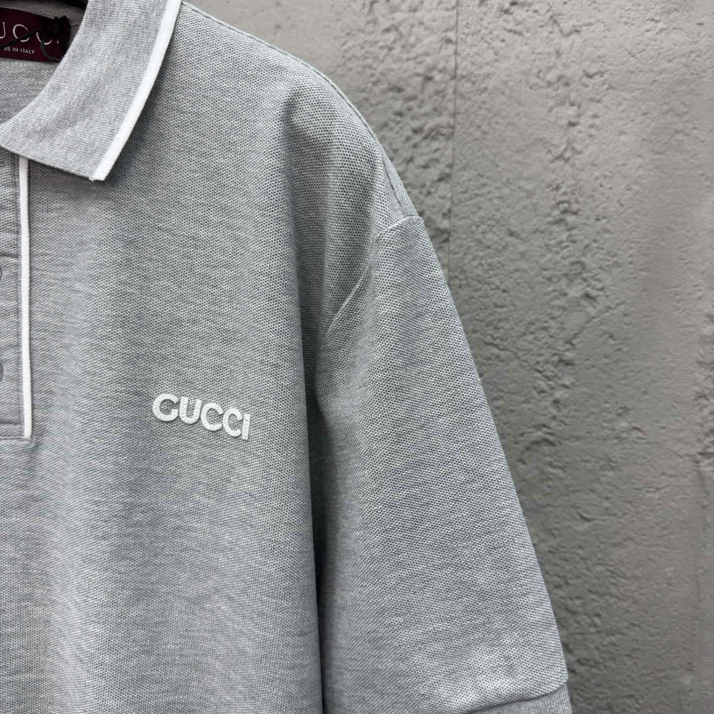 Gucci Cotton Piquet Polo Shirt - DesignerGu