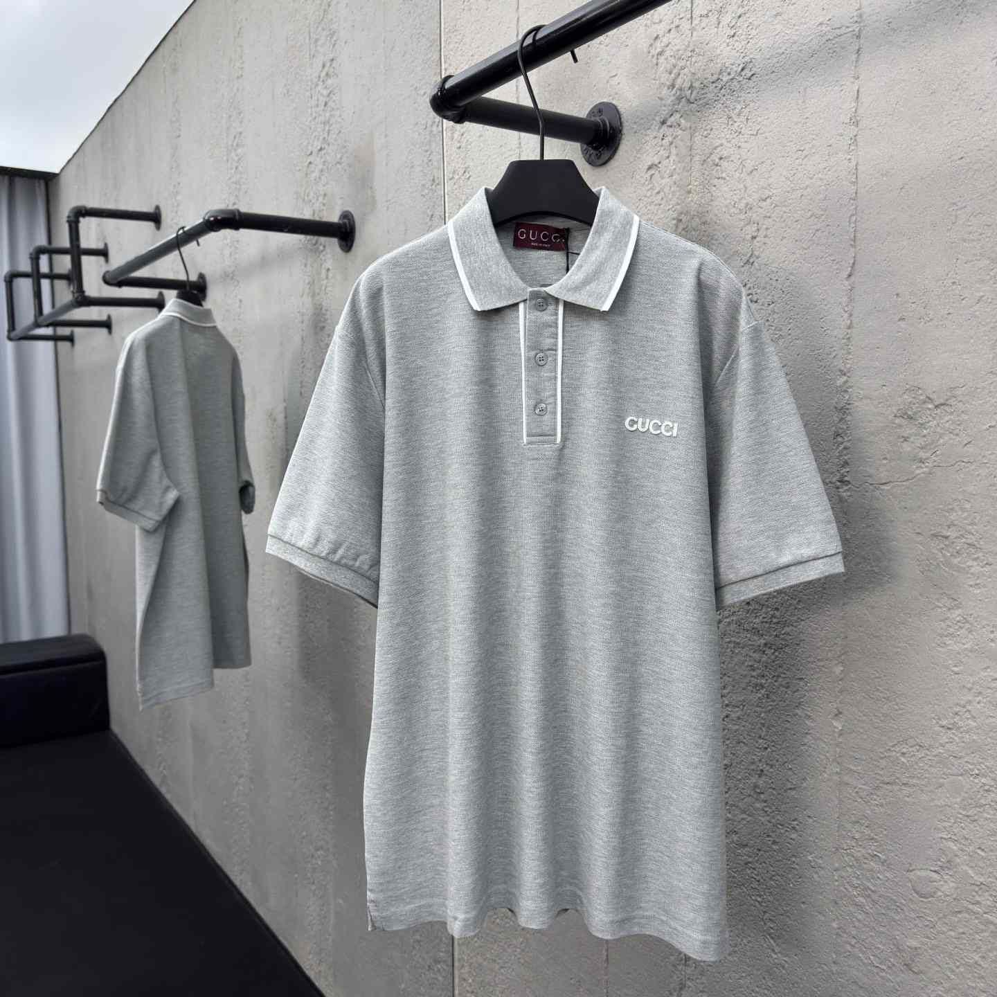 Gucci Cotton Piquet Polo Shirt - DesignerGu