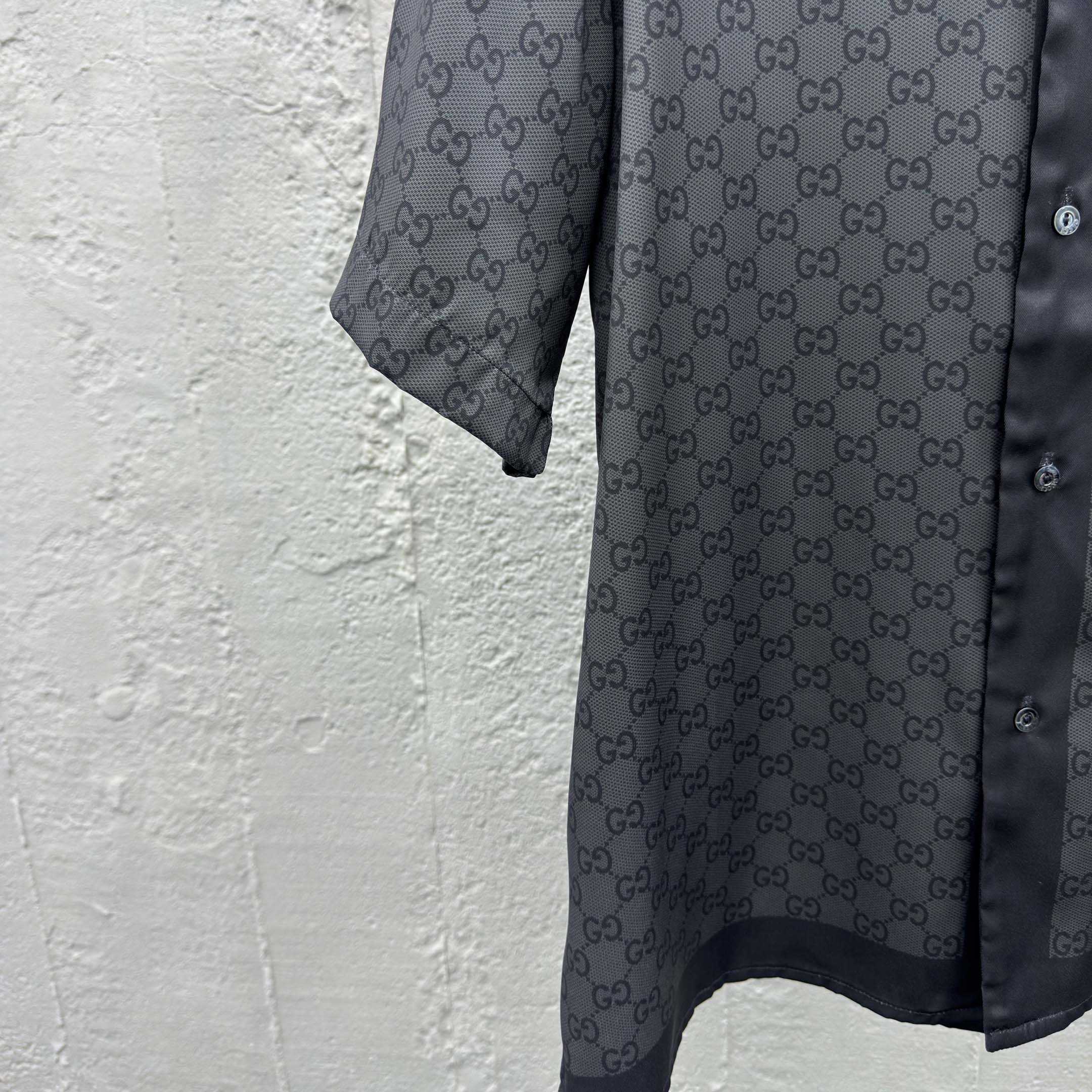 Gucci Printed Silk Twill Bowling Shirt - DesignerGu